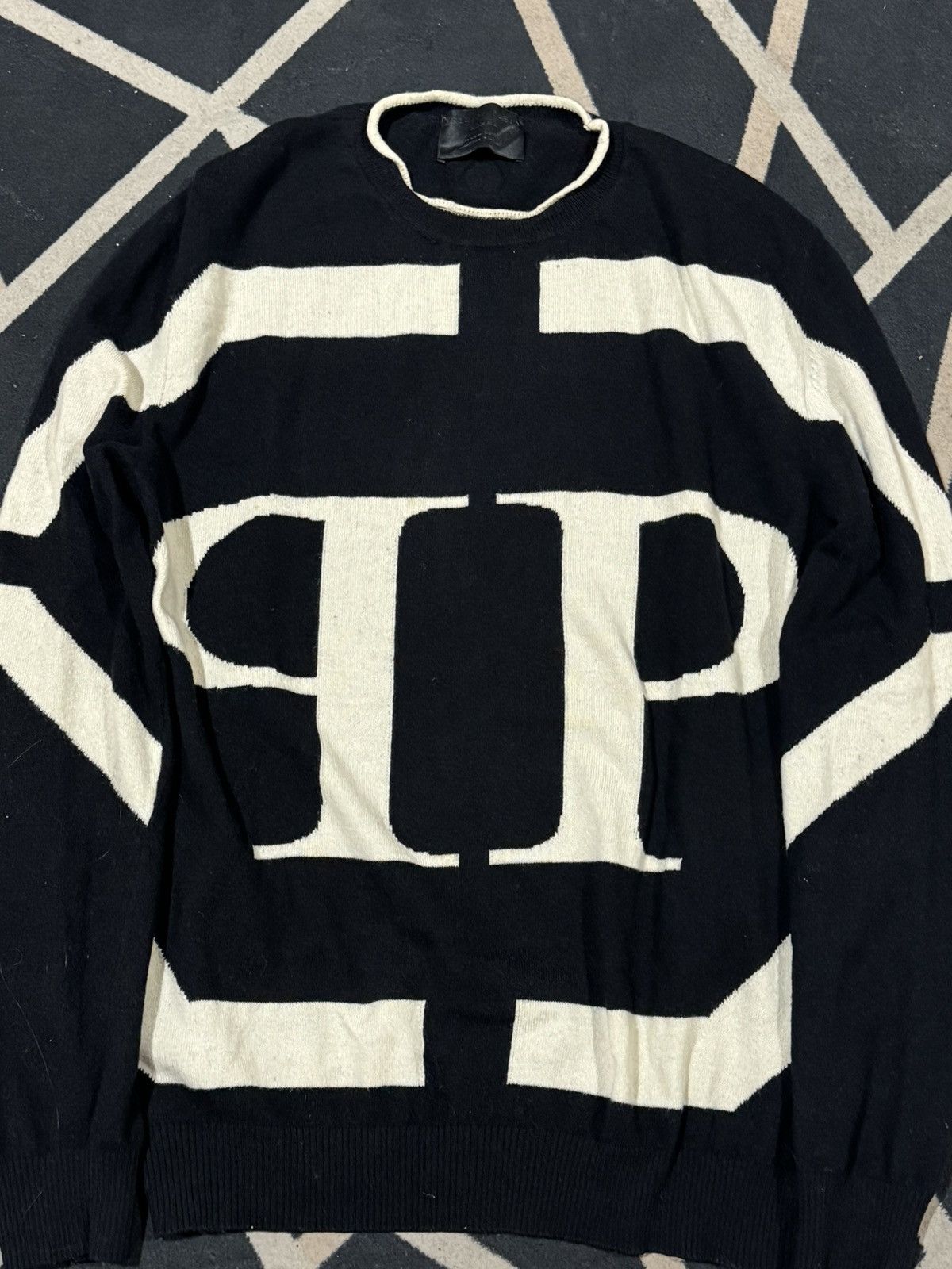 Philipp Plein Phillip Plein Pullover Round Neck Knit Size US XL / EU 56 / 4 - 2 Thumbnail
