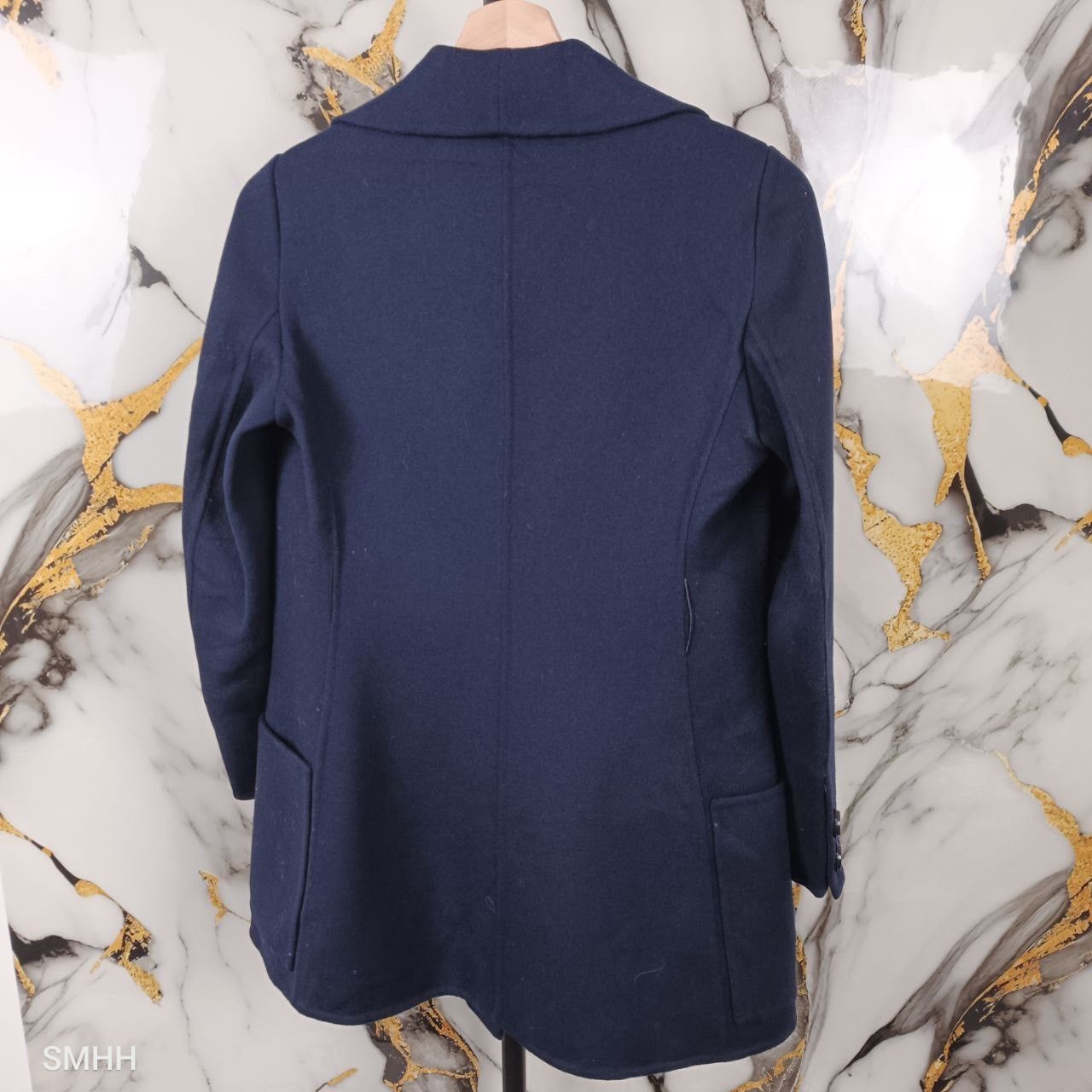 Agnona 🔥 Vintage AGNONA Navy Wool Jacket – Size 40 Size M / US 6-8 / IT 42-44 - 2 Thumbnail