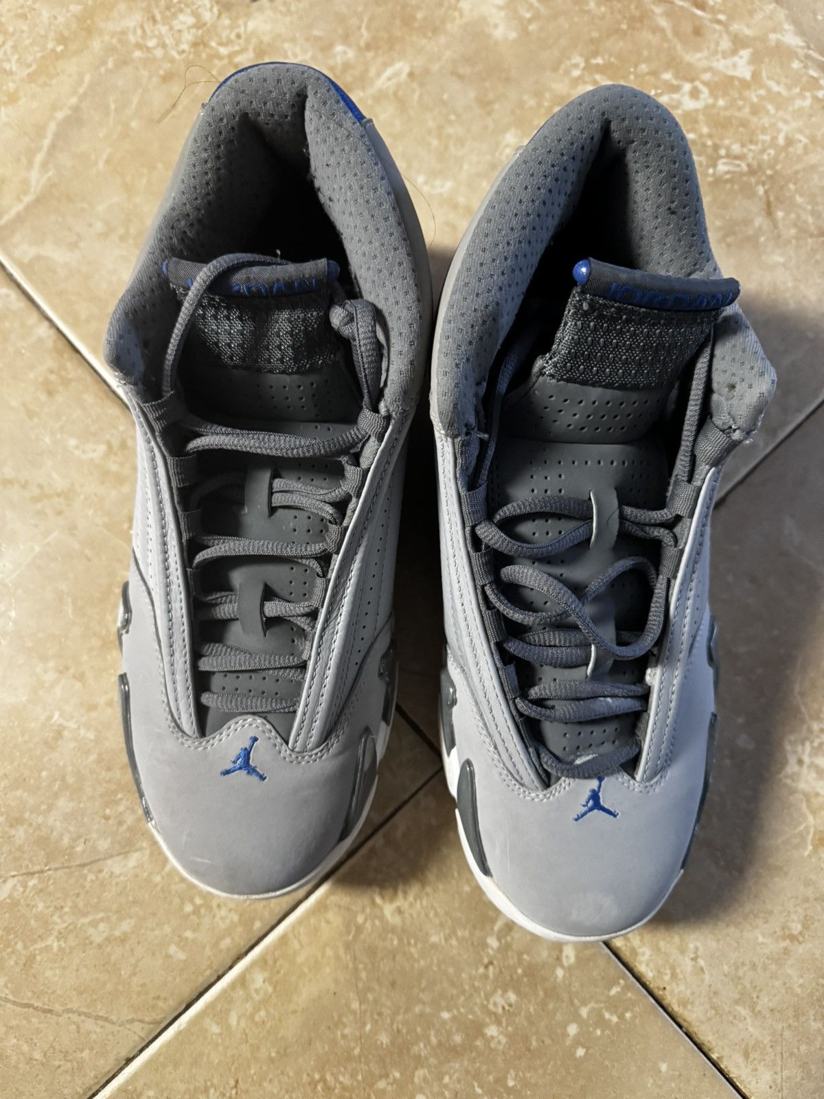 Jordan Brand JORDAN RETRO 14s WOLF GREY/ BLUE/ WHITE in 7.5m Size US 7.5 / EU 40-41 - 2 Thumbnail