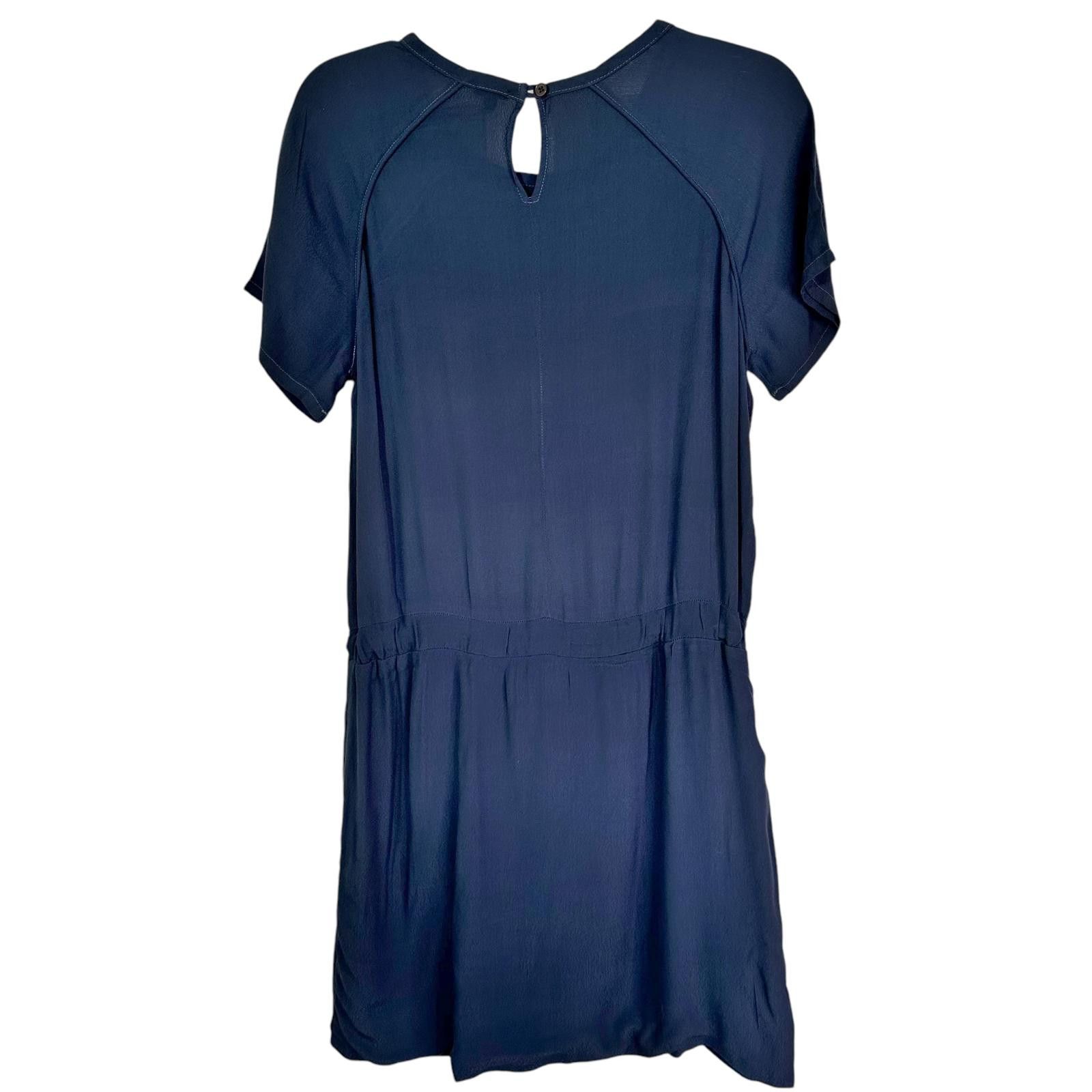 MONROW NWT Monrow Utility Shift Dress Blue Knee Length Women’s S Size S / US 4 / IT 40 - 2 Thumbnail
