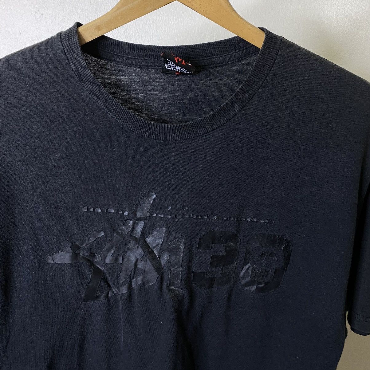 Stussy Vintage 2000s Stussy 30 Black on Black T Shirt Size US M / EU 48-50 / 2 - 2 Thumbnail