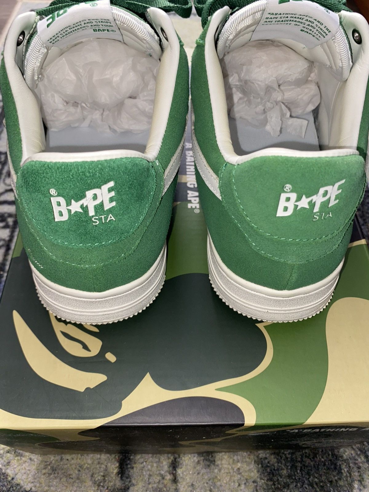 Bape × Highsnobiety × Japanese Brand BAPE x Highsnobiety Suede BAPE Sta Green Size US 9 / EU 42 - 5 Thumbnail