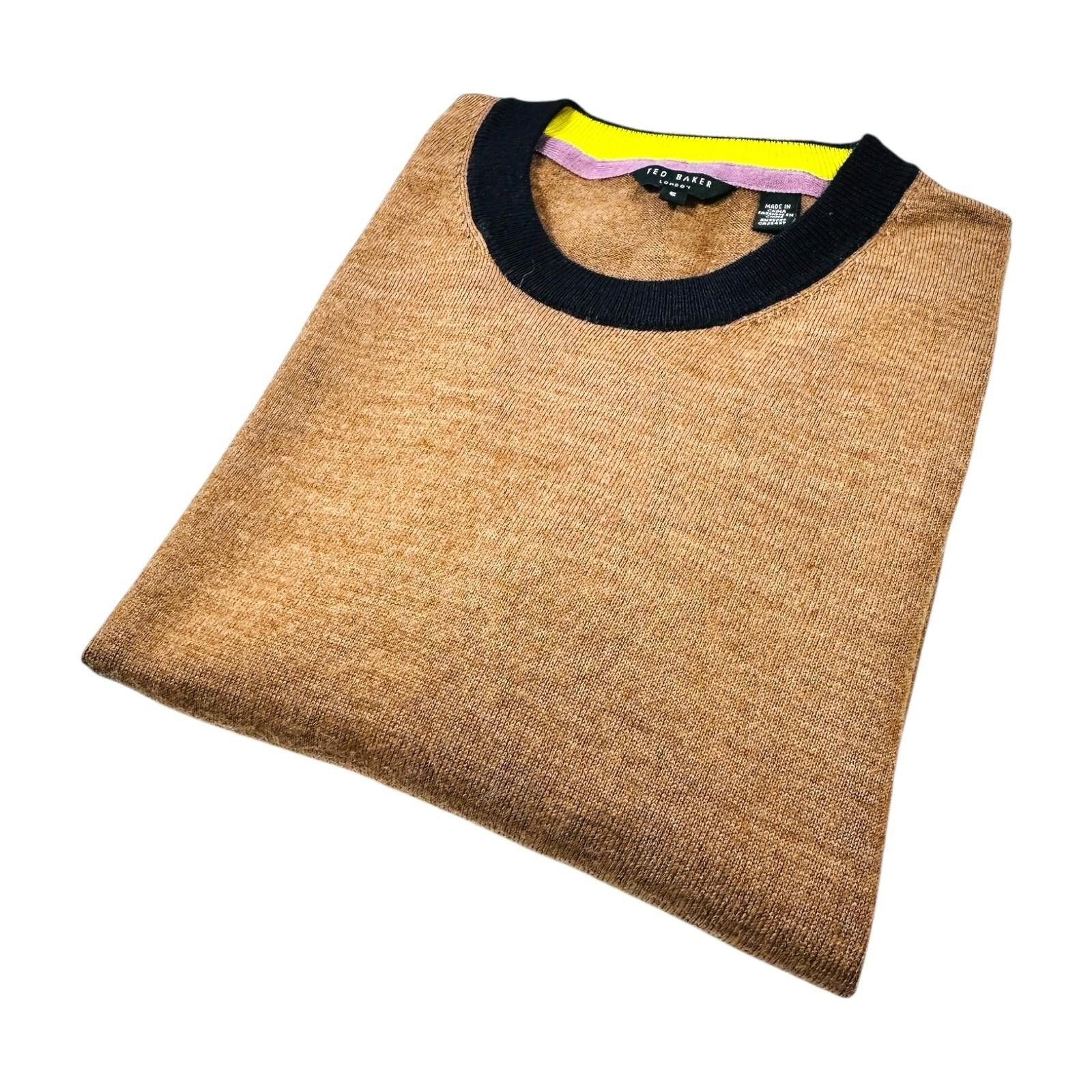 Ted Baker Ted Baker 5 Jumper Men's UK Size XL Brown Long Sleeve Size US XL / EU 56 / 4 - 1 Thumbnail
