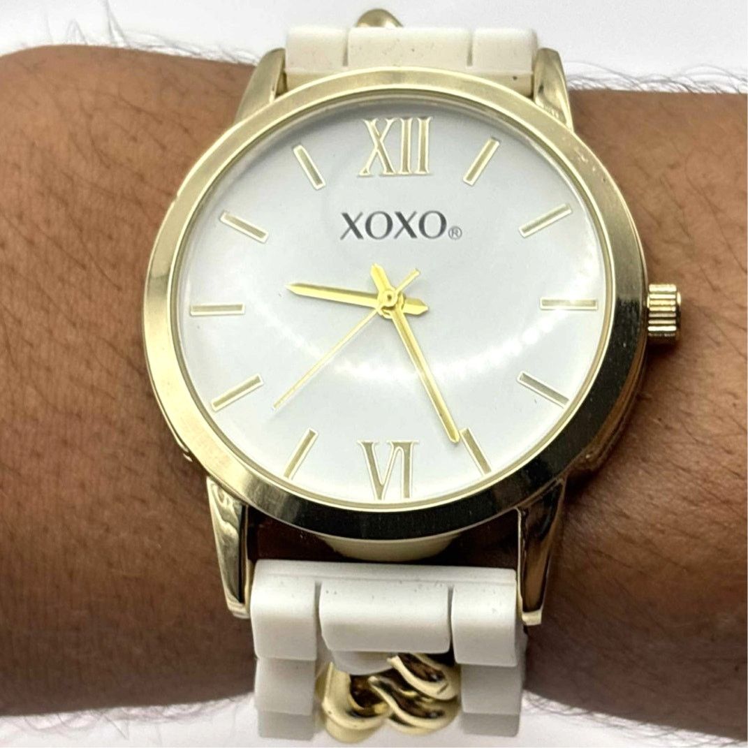 XOXO White & Gold XOXO Men's Watch Size ONE SIZE - 2 Thumbnail