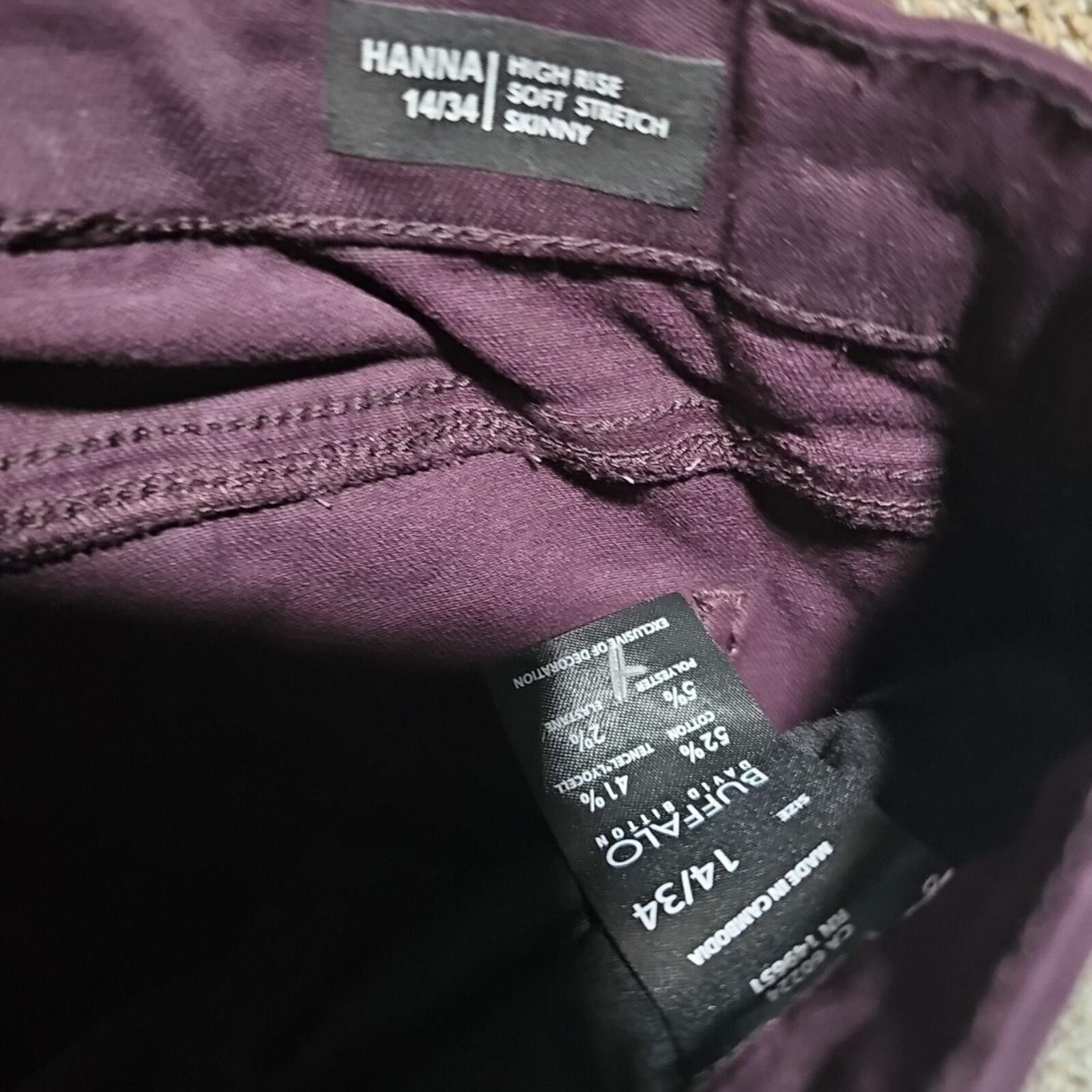 Buffalo David Bitton Buffalo David Britton Hanna High Rise Stretch Skinny 14/34 Size 36" / US 14 / IT 50 - 3 Thumbnail