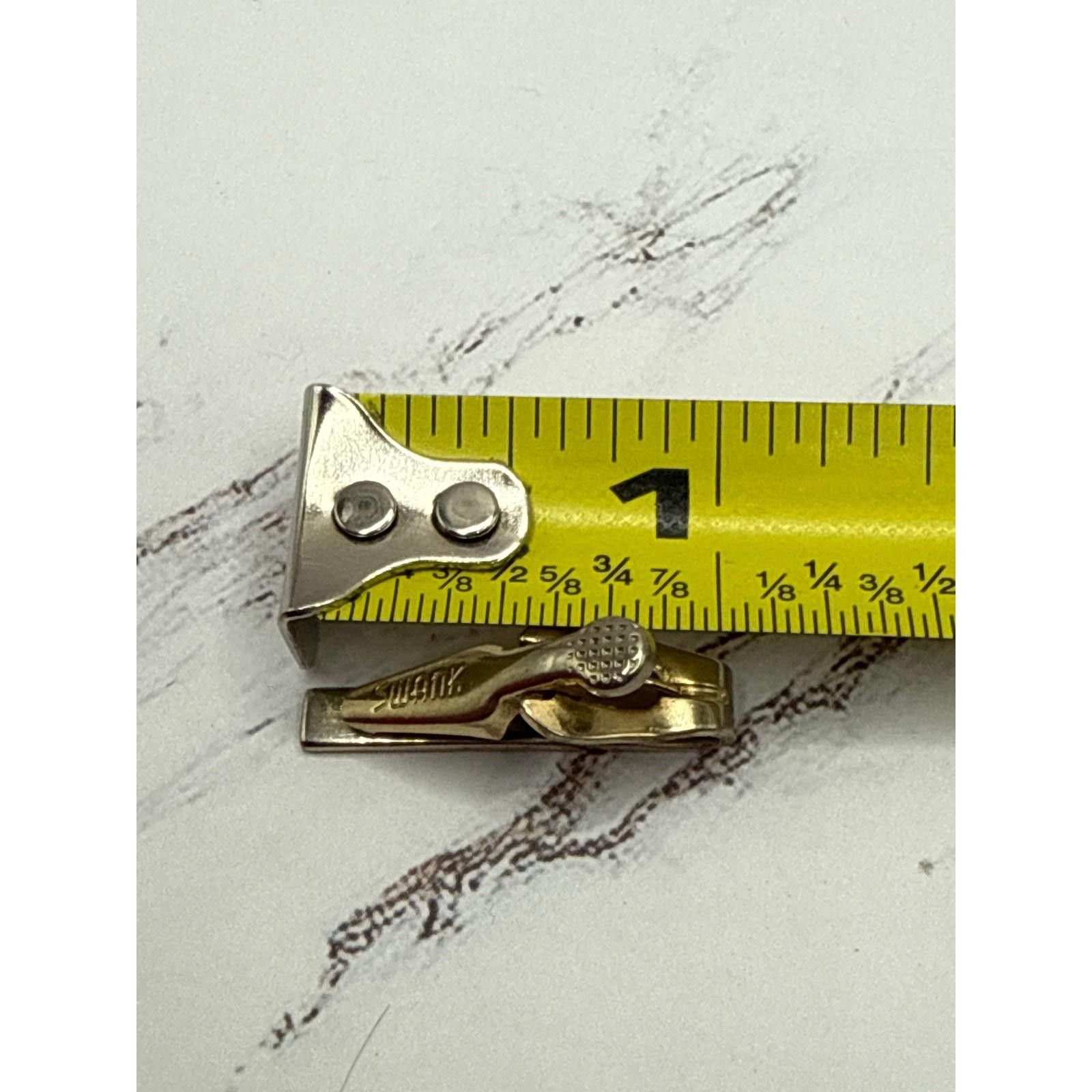 Sankuanz Vintage Swank Gold Tone Mens Tie Clip 1in Size ONE SIZE - 3 Thumbnail
