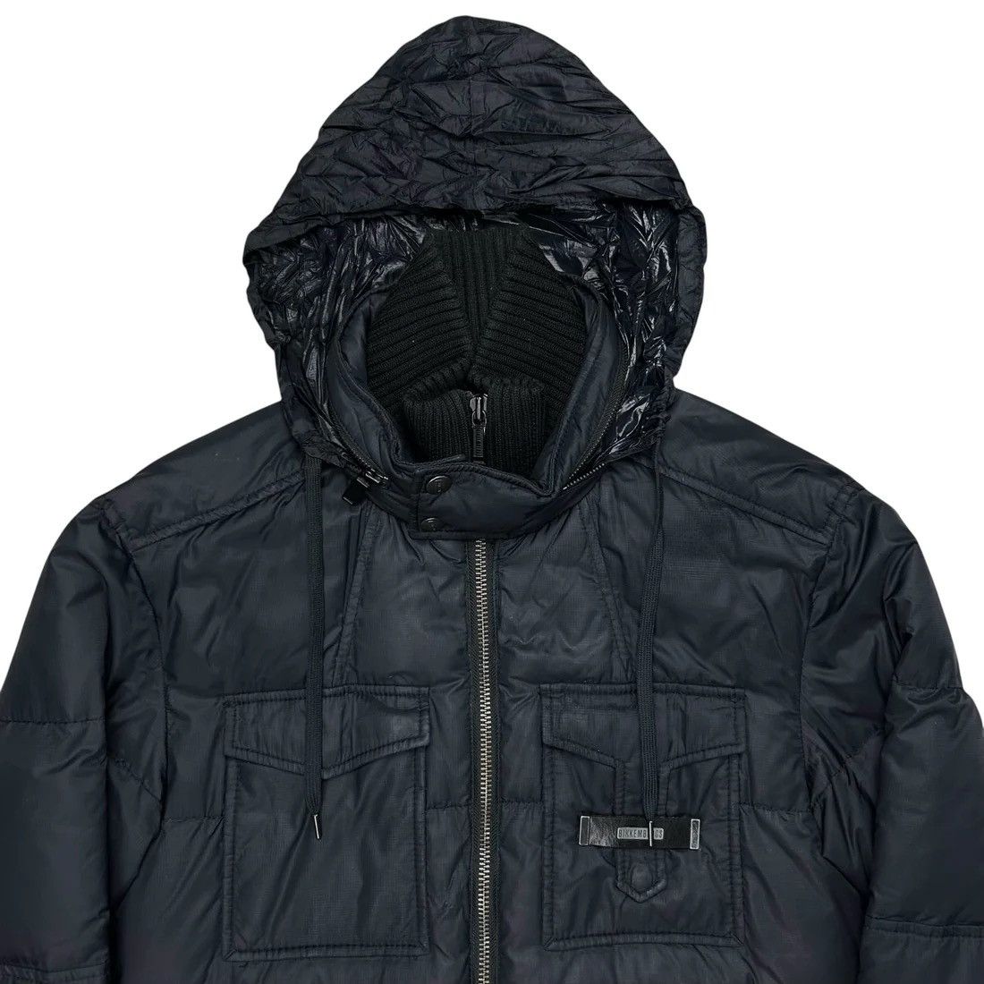 Dirk Bikkembergs Dirk Bikkembergs Double Collar Cargo Puffer Jacket Size US L / EU 52-54 / 3 - 6 Thumbnail