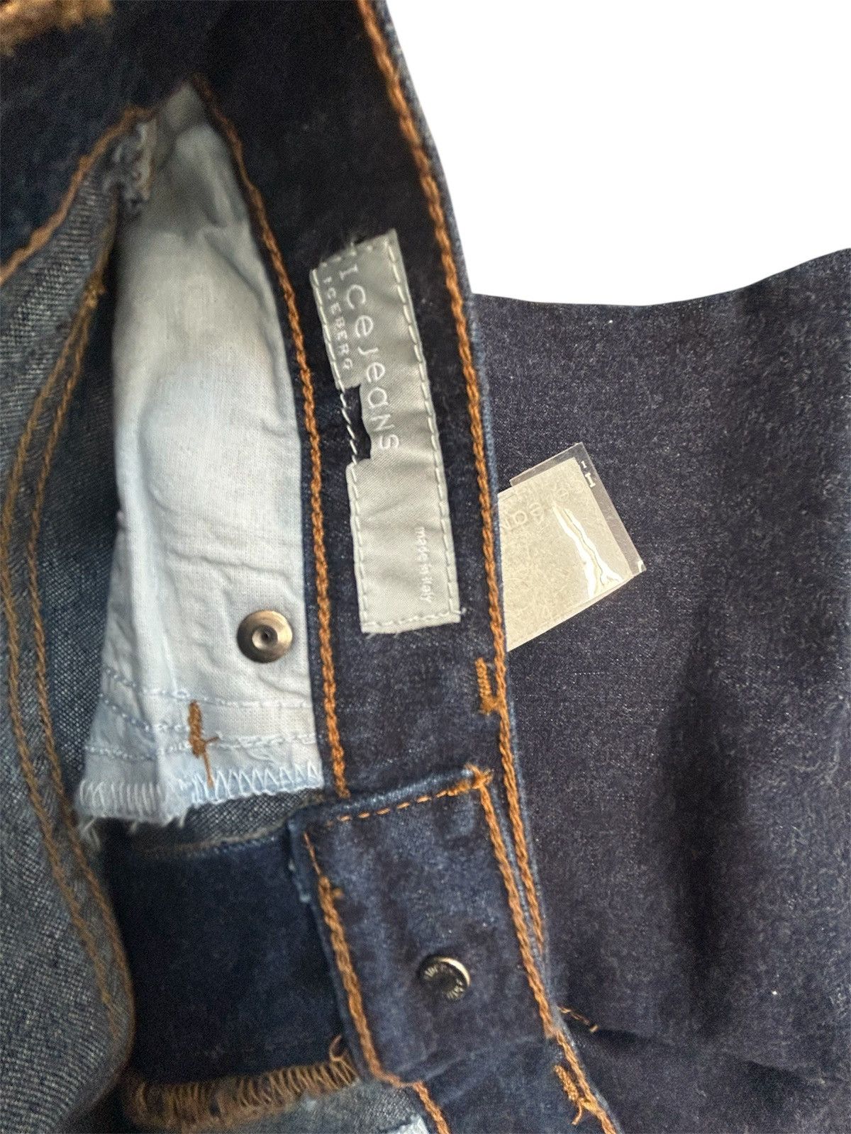Iceberg Iceberg (Gilmar) Vintage Made in Italy Dark Wash Denim - NWT Size 26" / US 2 / IT 38 - 8 Thumbnail
