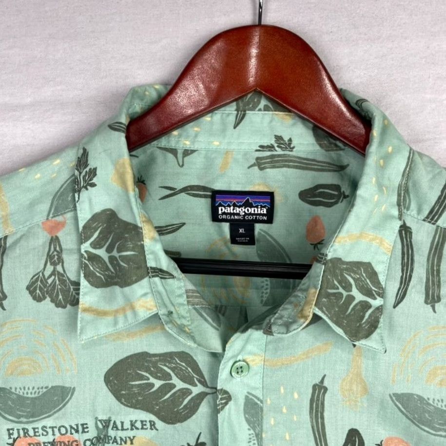 Patagonia Patagonia Shirt Mens XL Green Tropical Garden Button-Up Size US XL / EU 56 / 4 - 5 Thumbnail