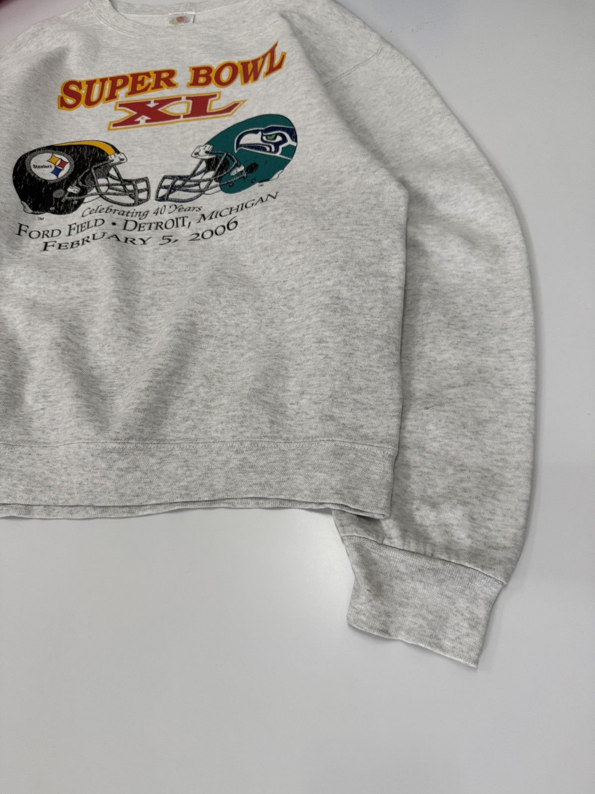 Fruit Of The Loom 🔥 Y2K Super Bowl XL Steelers Vs Seahawks American Sportwear Size US M / EU 48-50 / 2 - 3 Thumbnail