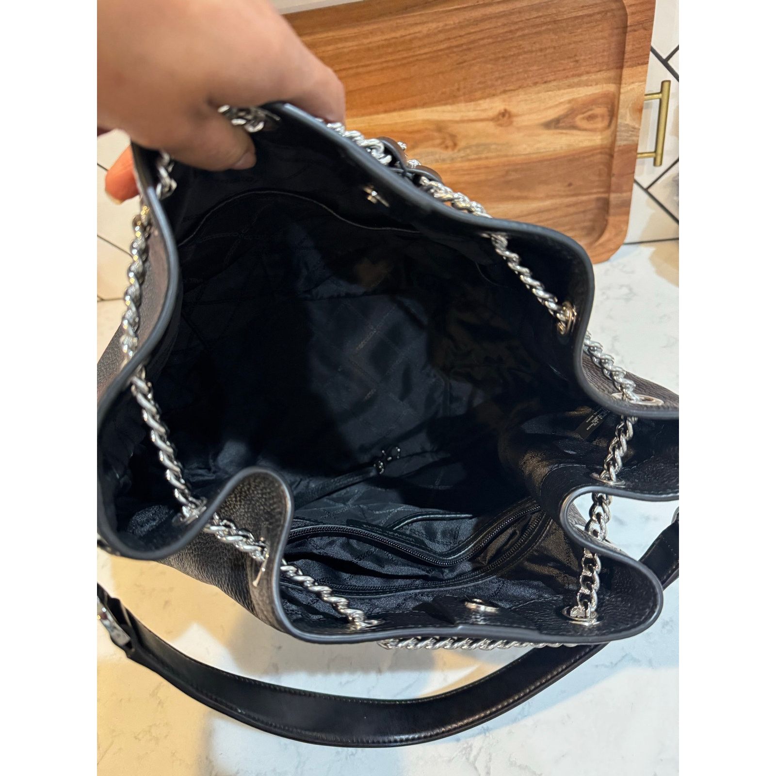 Michael Kors Michael Kors Alanis Pebbled Leather Bucket shoulder Bag Size ONE SIZE - 13 Thumbnail