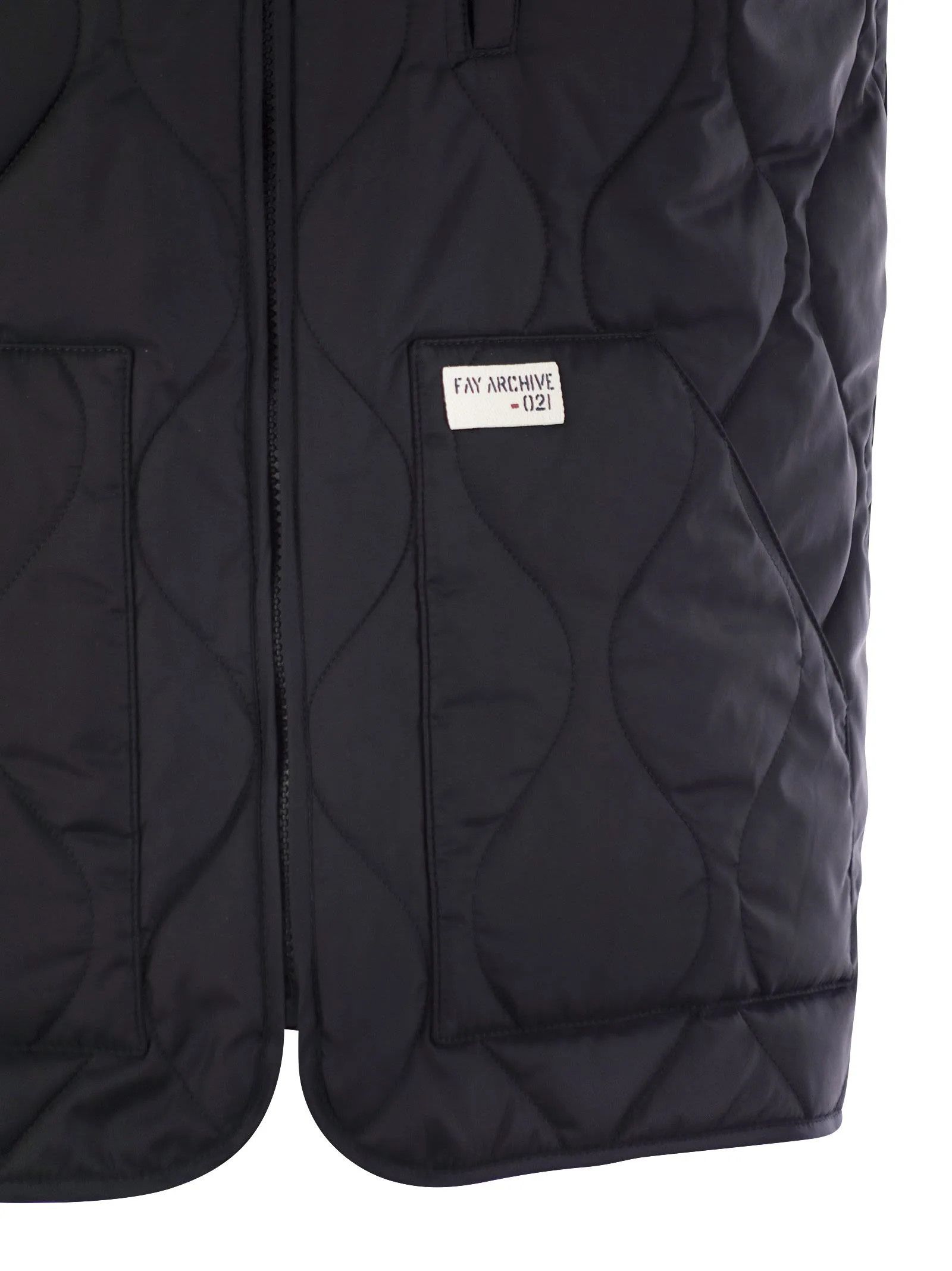 Fay o1s22i1n1124 Quilted Nylon Vest in Blue Size US M / EU 48-50 / 2 - 4 Thumbnail