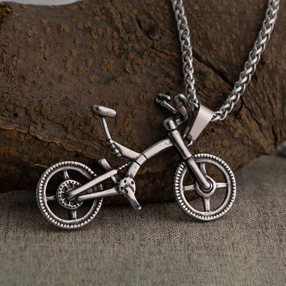 Jewelry Vintage Bike Pendant Necklace Size ONE SIZE - 3 Thumbnail