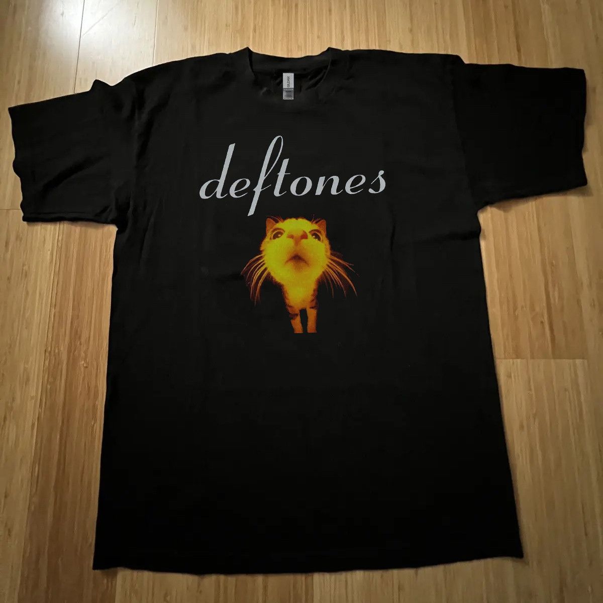 Band Tees deftones cat heavy cotton black t shirt Size US L / EU 52-54 / 3 - 1 Thumbnail