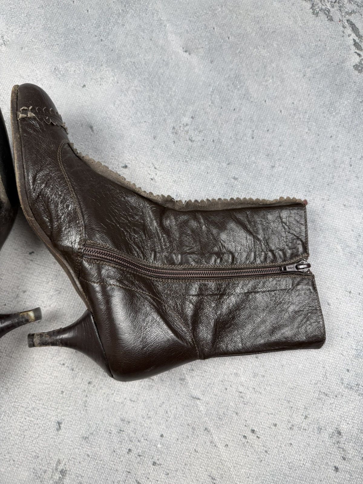 Miss Sixty Miss Sixty Vintage Leather Ankle Boots Kitten Heel Archive Size US 8 / IT 38 - 10 Thumbnail