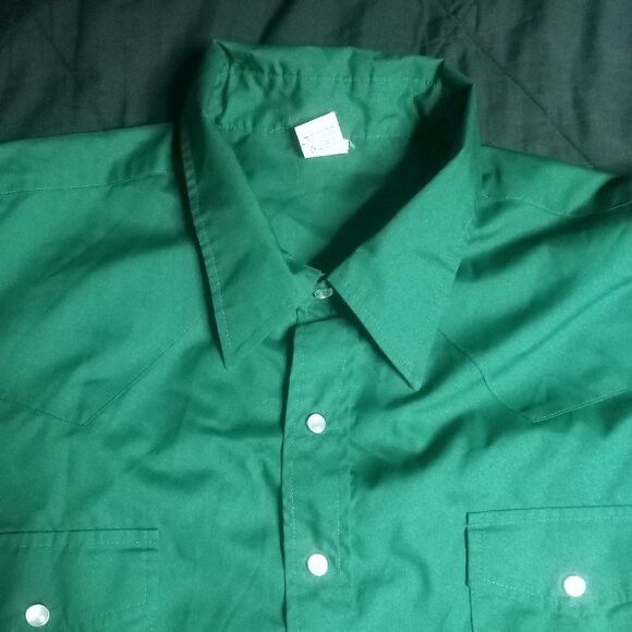 Other Vintage Malco Modes Pearl Snap Western Shirt Green Size US XXL / EU 58 / 5 - 1 Thumbnail