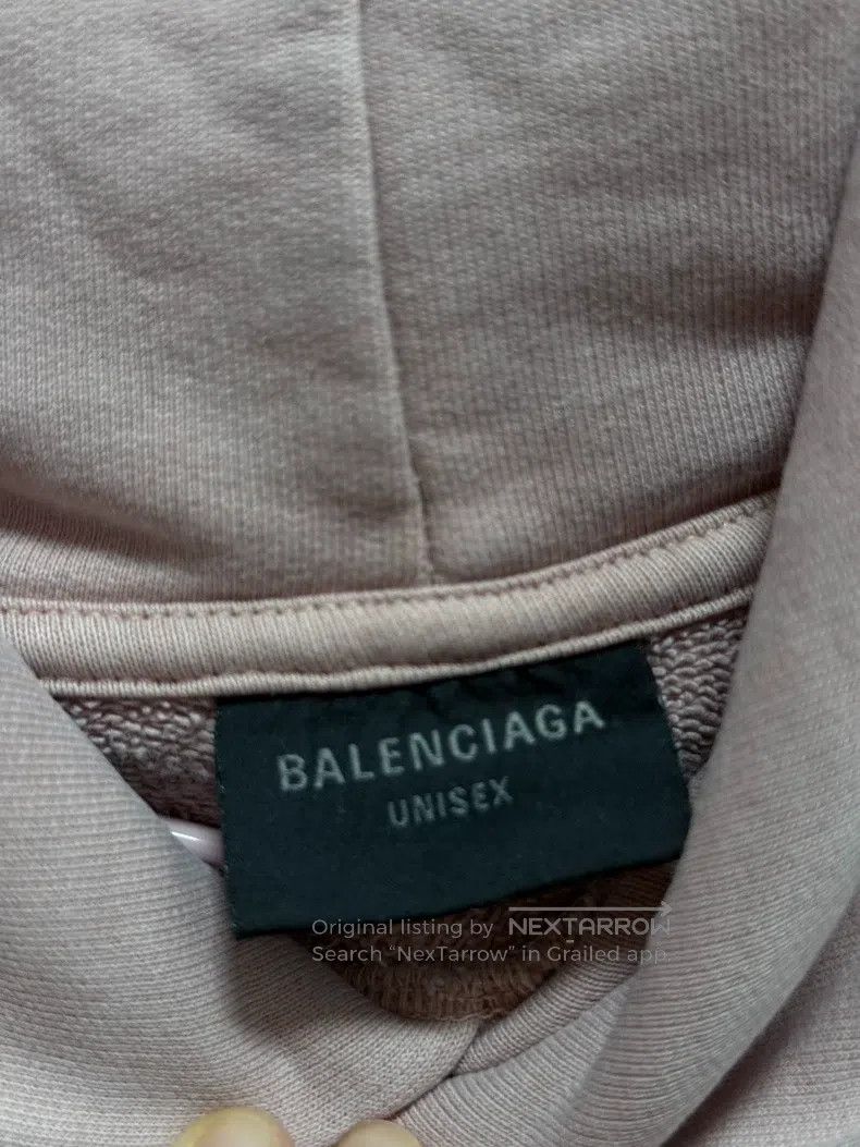 Balenciaga Balenciaga Logo Print Hooded Long Sleeve Sweatshirt Women' Size S / US 4 / IT 40 - 6 Thumbnail
