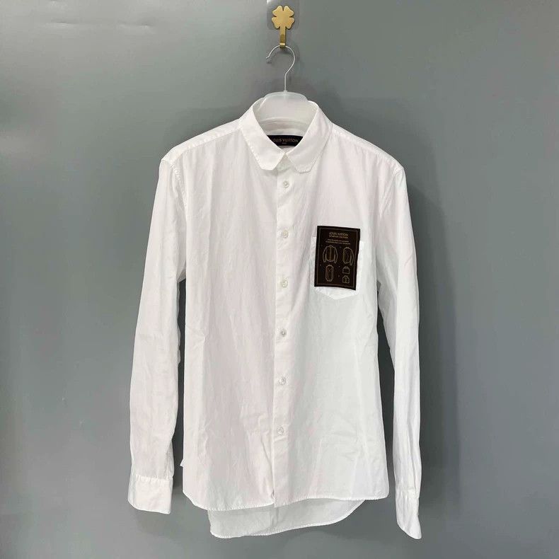 Louis Vuitton Louis Vuitton DNA White Instruction Shirt 2501-Nextarrow Size US XL / EU 56 / 4 - 1 Thumbnail