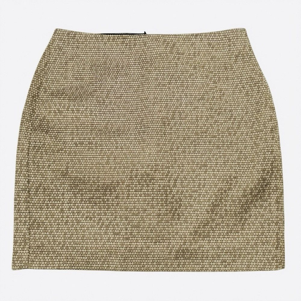 Banana Republic Banana Republic Jacquard Gold Pencil Mini Skirt Size 2 Size 26" / US 2 / IT 38 - 2 Thumbnail