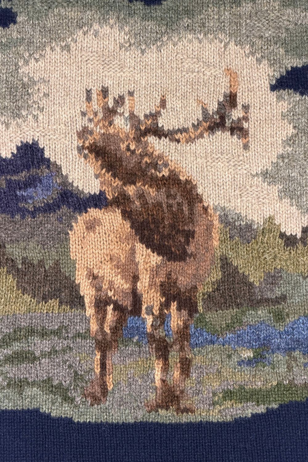 Polo Ralph Lauren Polo Ralph Lauren Hand Knit Elk Scene Sweater XL Fair Isle Size US XL / EU 56 / 4 - 7 Thumbnail