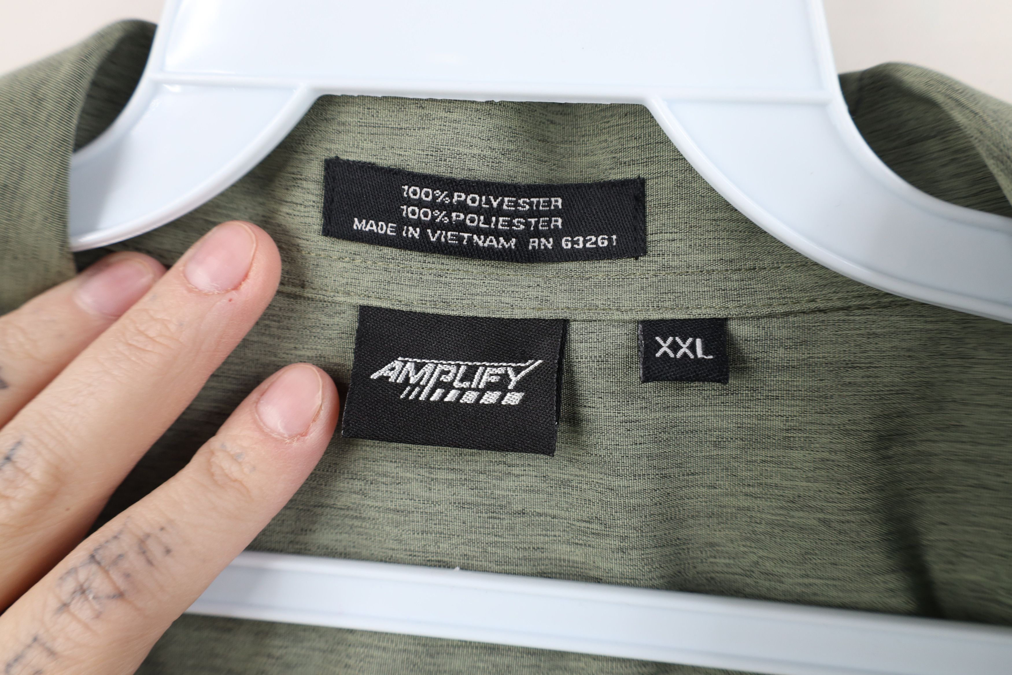 Vintage Deadstock Vintage 90s Y2K Streetwear Collar Button Shirt Size US XXL / EU 58 / 5 - 9 Thumbnail