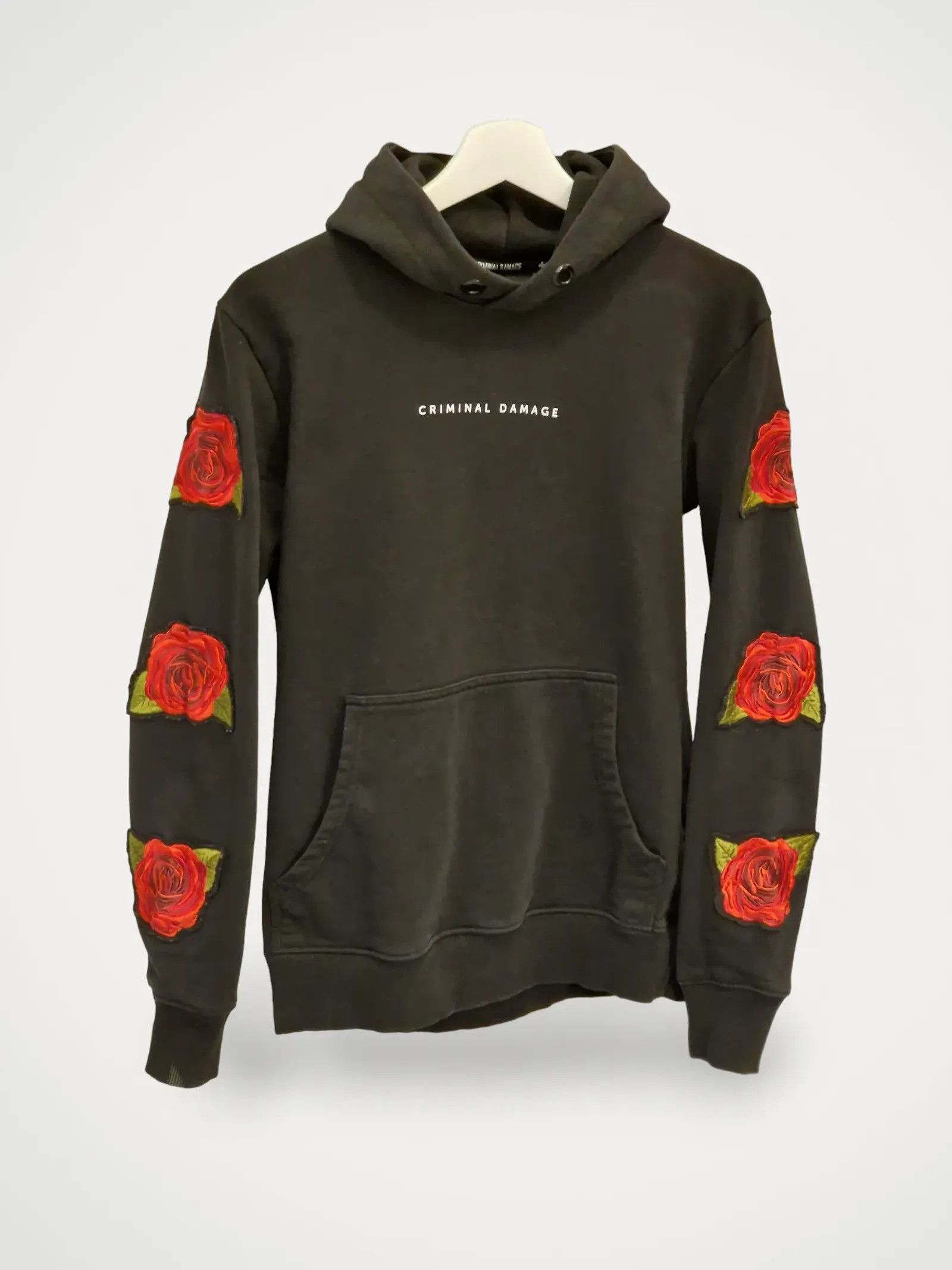 Criminal damage hoodie roses on sale