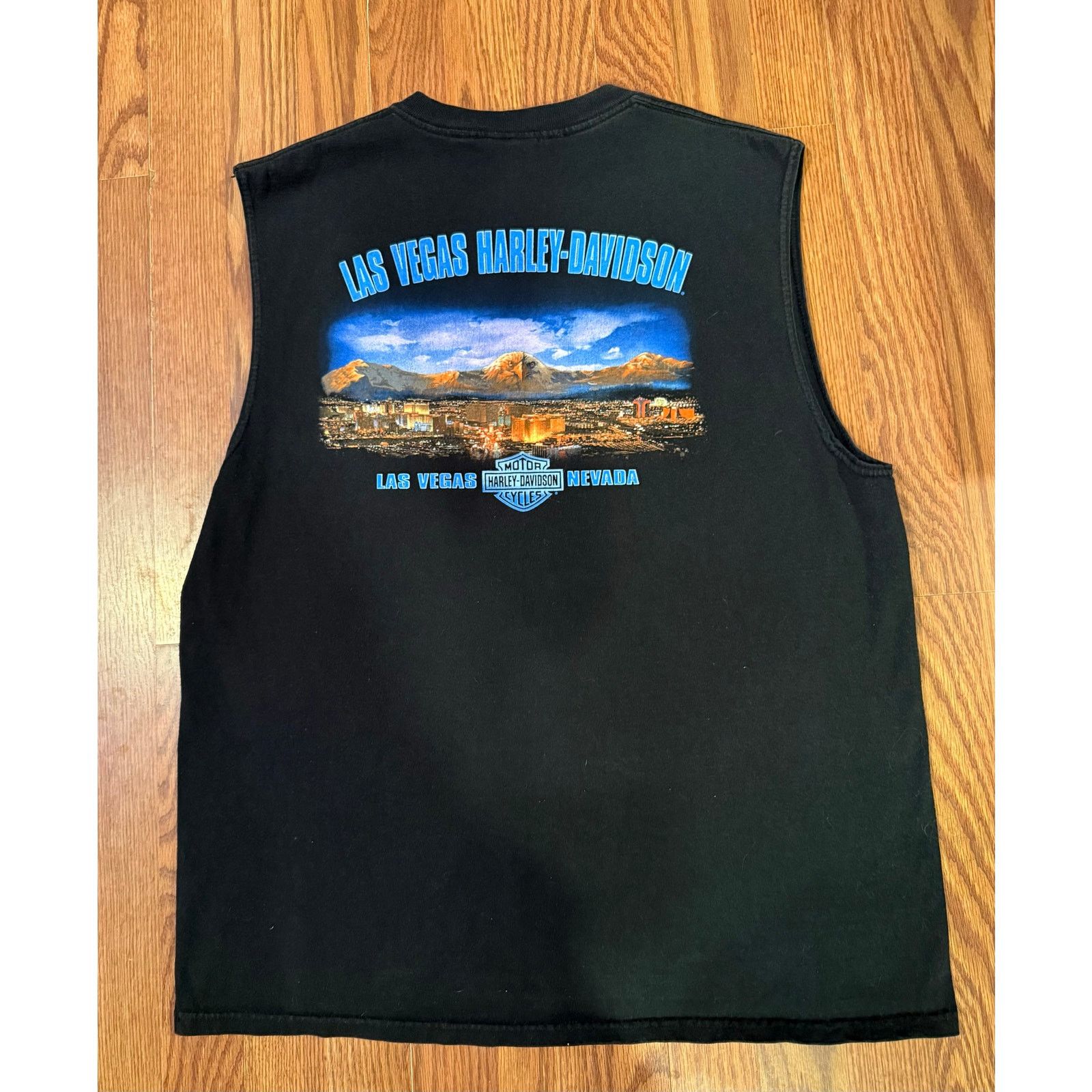 Harley Davidson 2005 Harley Davidson Las Vegas sleeveless Size US XL / EU 56 / 4 - 4 Thumbnail