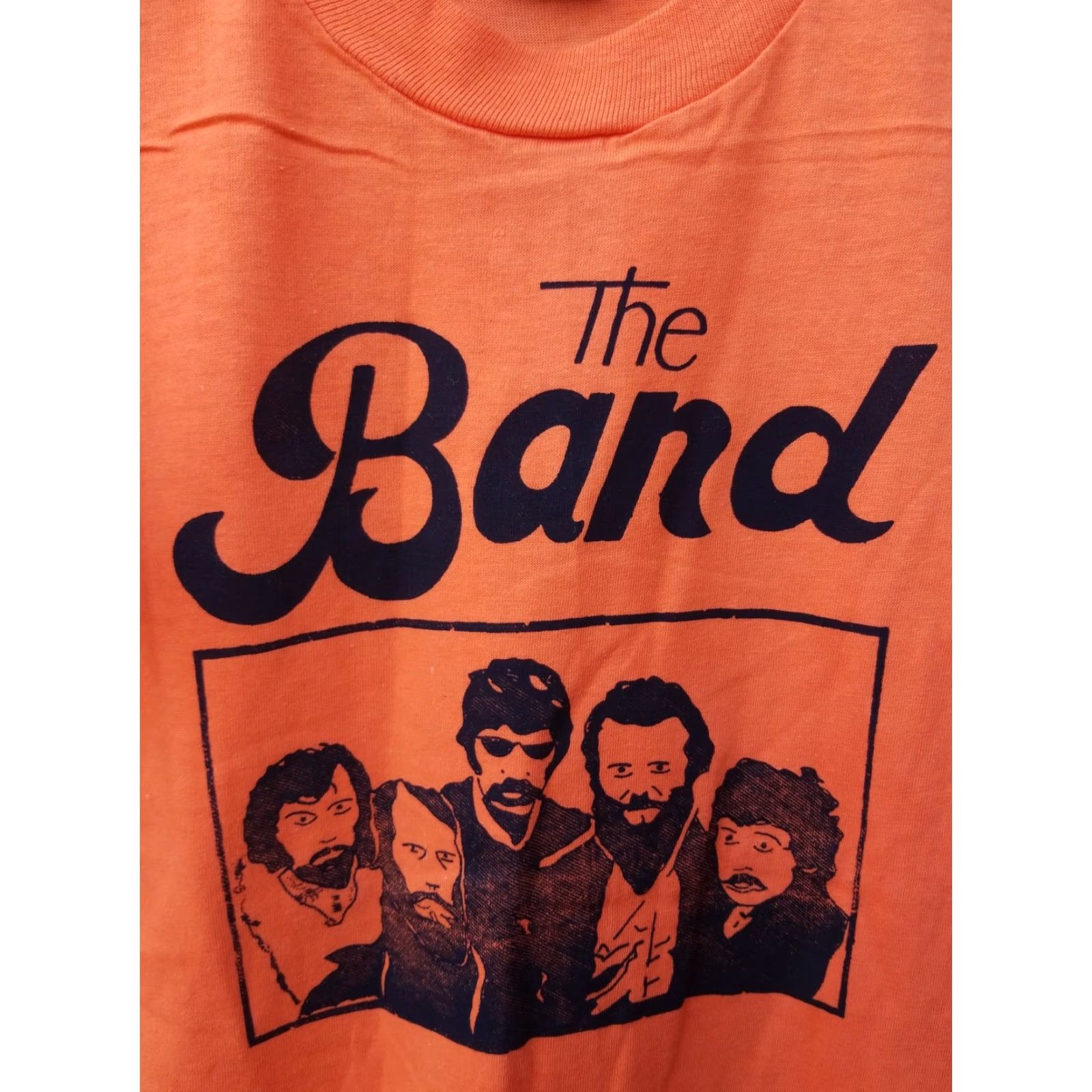 Vintage VINTAGE The Band ROCK CONCERT TOUR SHIRT DEADSTOCK LARGE Shirt Mens Band Merch Orange 70s 80s Size US L / EU 52-54 / 3 - 2 Thumbnail