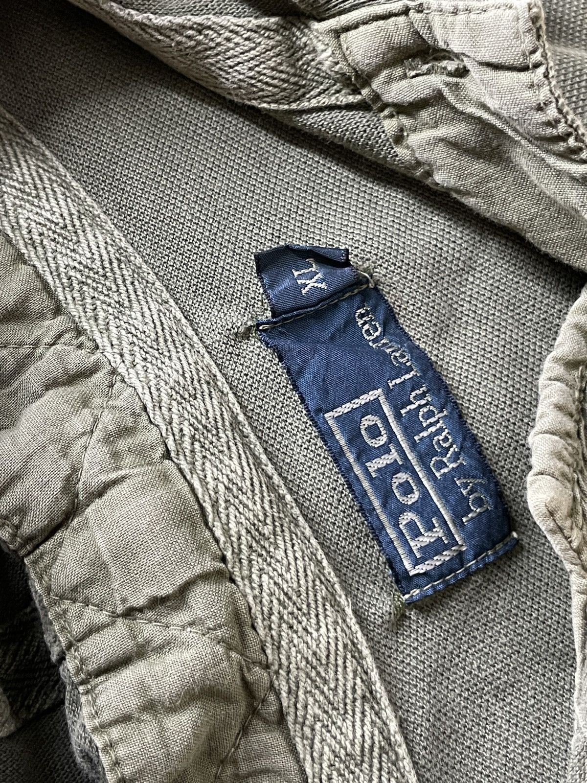 Polo Ralph Lauren Polo Ralph Lauren pique Vintage Olive Green Hoodie 90s Size US XL / EU 56 / 4 - 19 Thumbnail