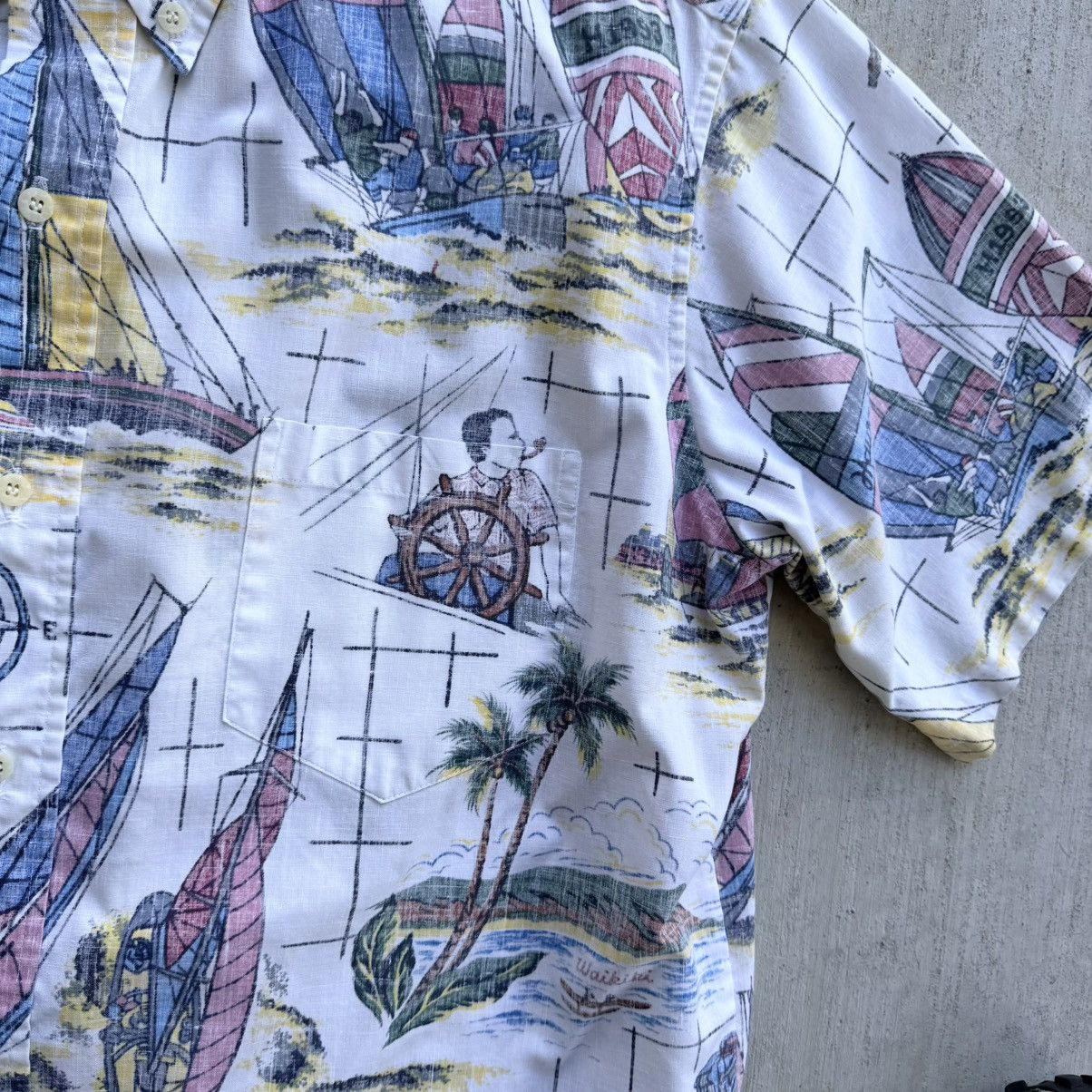 Reyn Spooner Vintage Reyn Spooner Hawaiian Shirt Sailing Australia Size US XL / EU 56 / 4 - 3 Thumbnail