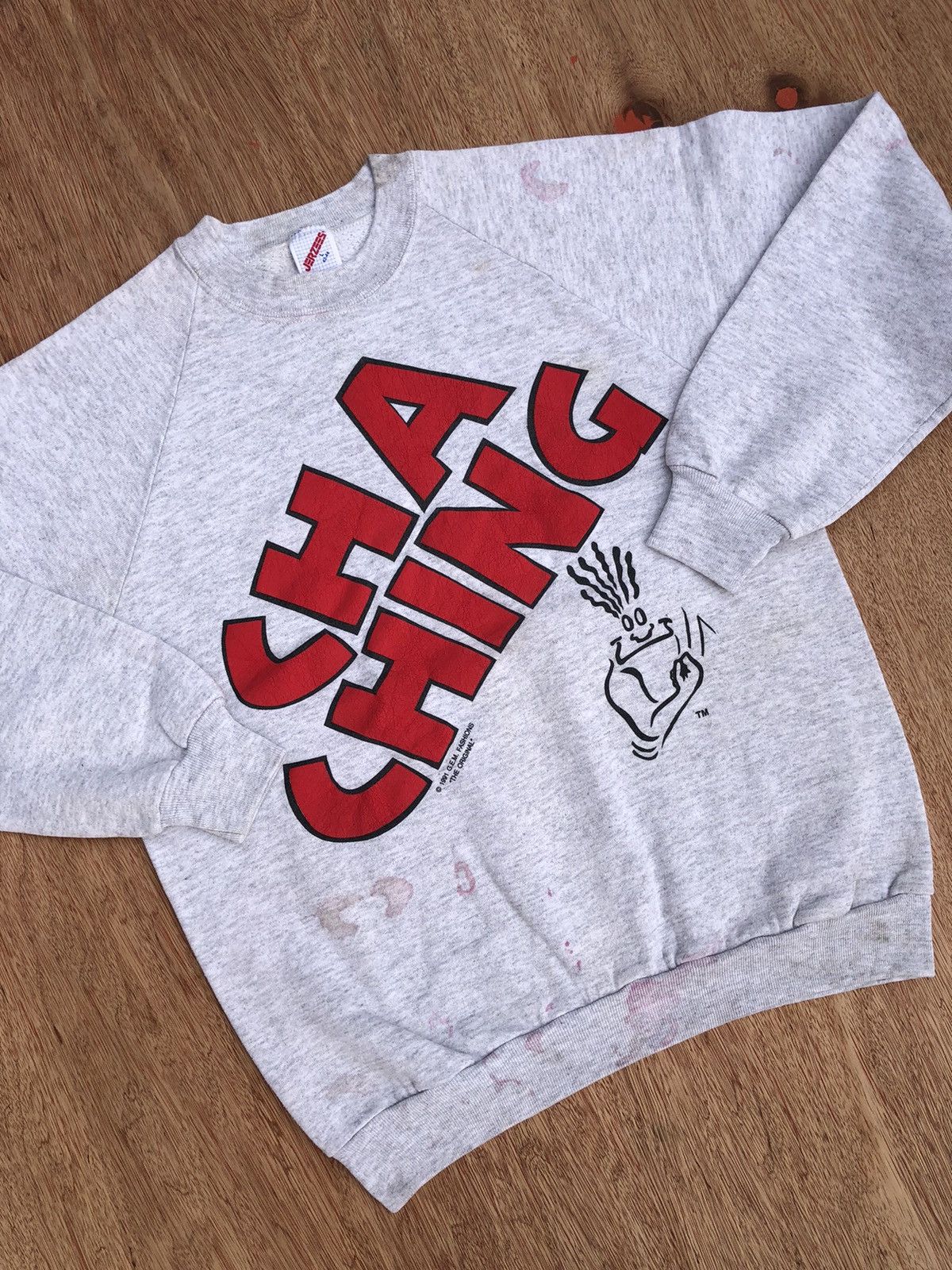 Vintage Vintage Jerzees Overprint Design Crewneck Size US L / EU 52-54 / 3 - 3 Thumbnail