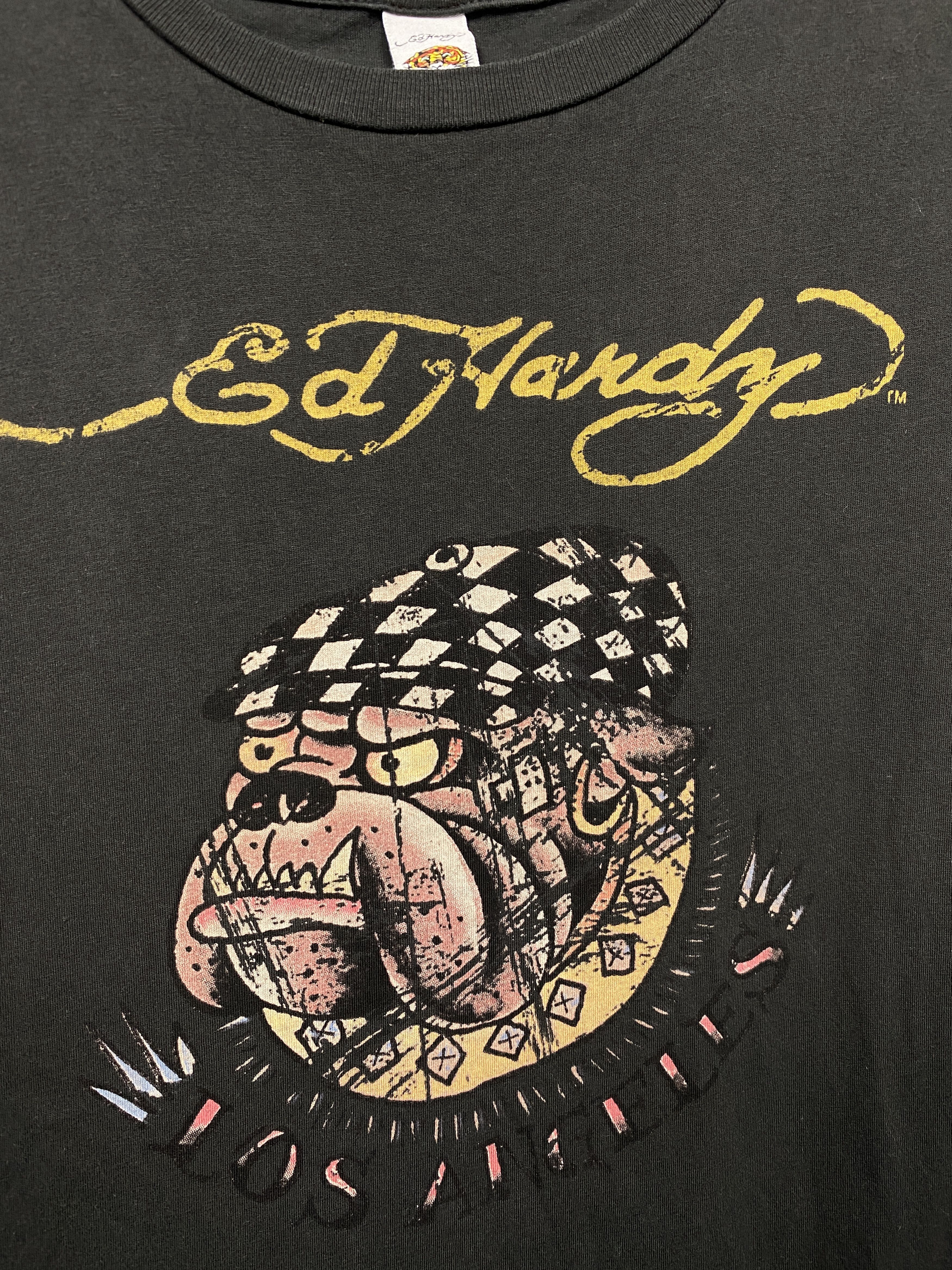 Christian Audigier × Ed Hardy × Vintage Ed Hardy by Christian Audigier Vintage Womens T-Shirt Tee Size M / US 6-8 / IT 42-44 - 3 Thumbnail