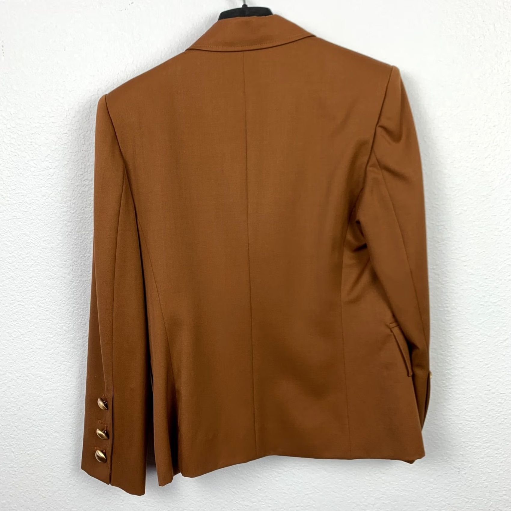 Vintage Harve Benard Vintage Blazer Skirt Suit Brown Wool 2 Piece Women's 6 Regular XS? (Correction: keep original) Size 28" / US 6 / IT 42 - 5 Thumbnail