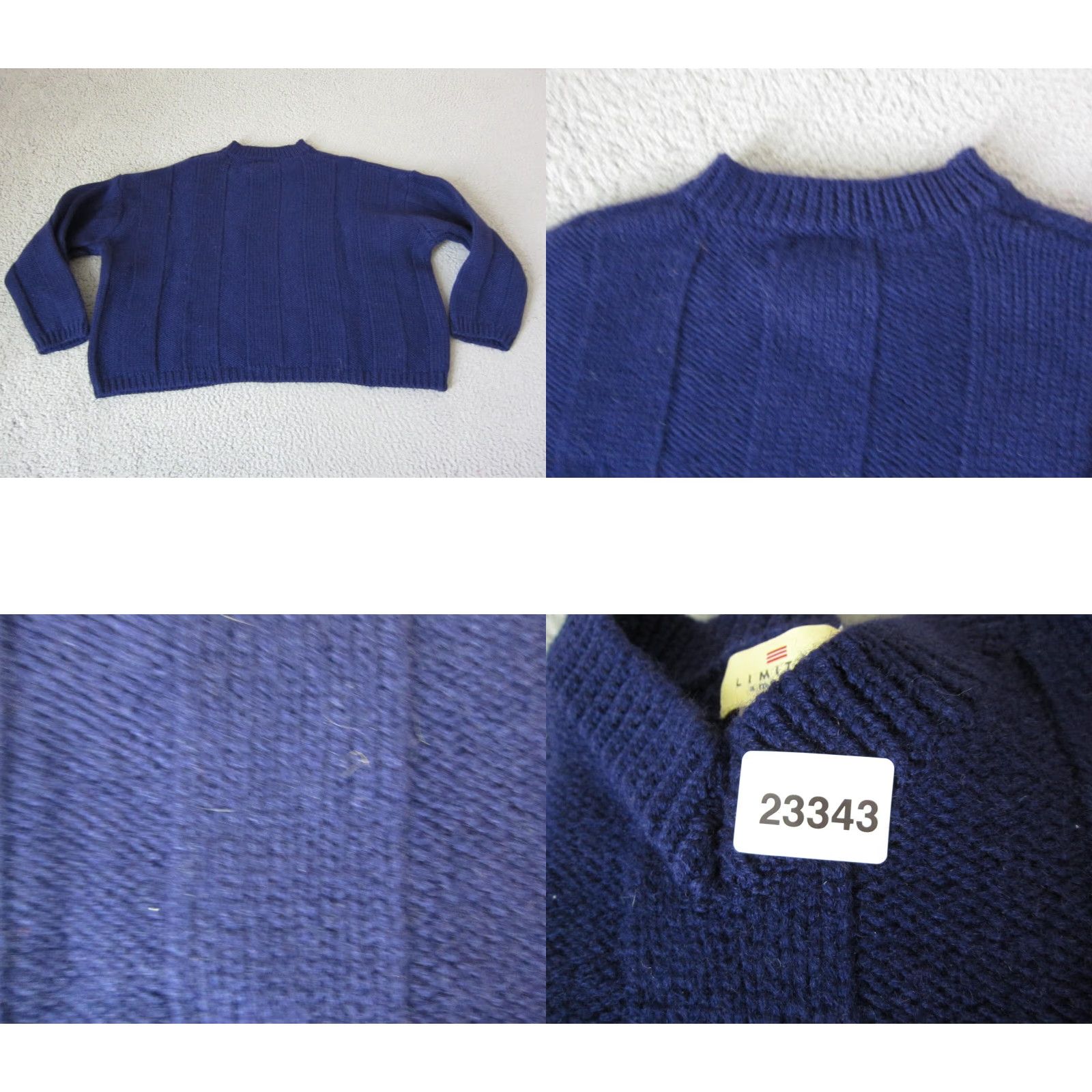 Vintage VINTAGE The Limited Sweater Womens Medium Purple 100% Wool Chunky Knit Cropped Fit 90s Pullover Sleeveless V-Neck Relaxed Casual Mens? Size M / US 6-8 / IT 42-44 - 8 Thumbnail
