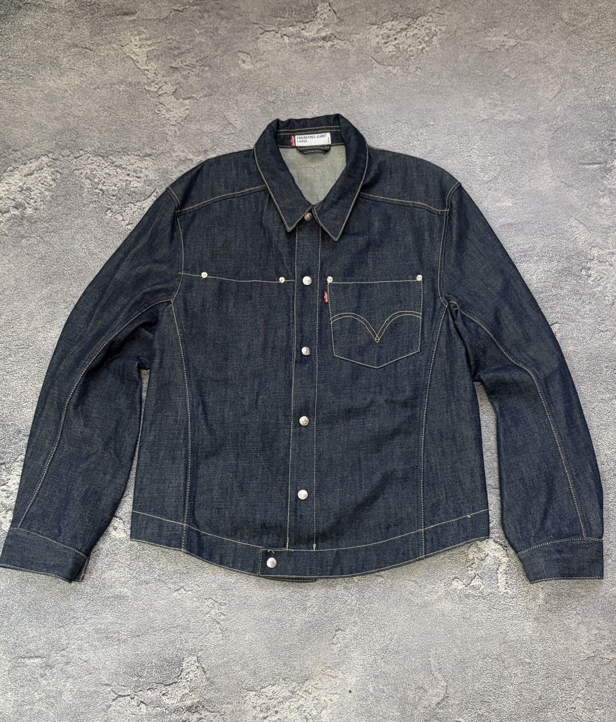 Levi's Levi’s Engineered Jeans Denim Jacket Dark Indigo L Size US L / EU 52-54 / 3 - 1 Thumbnail