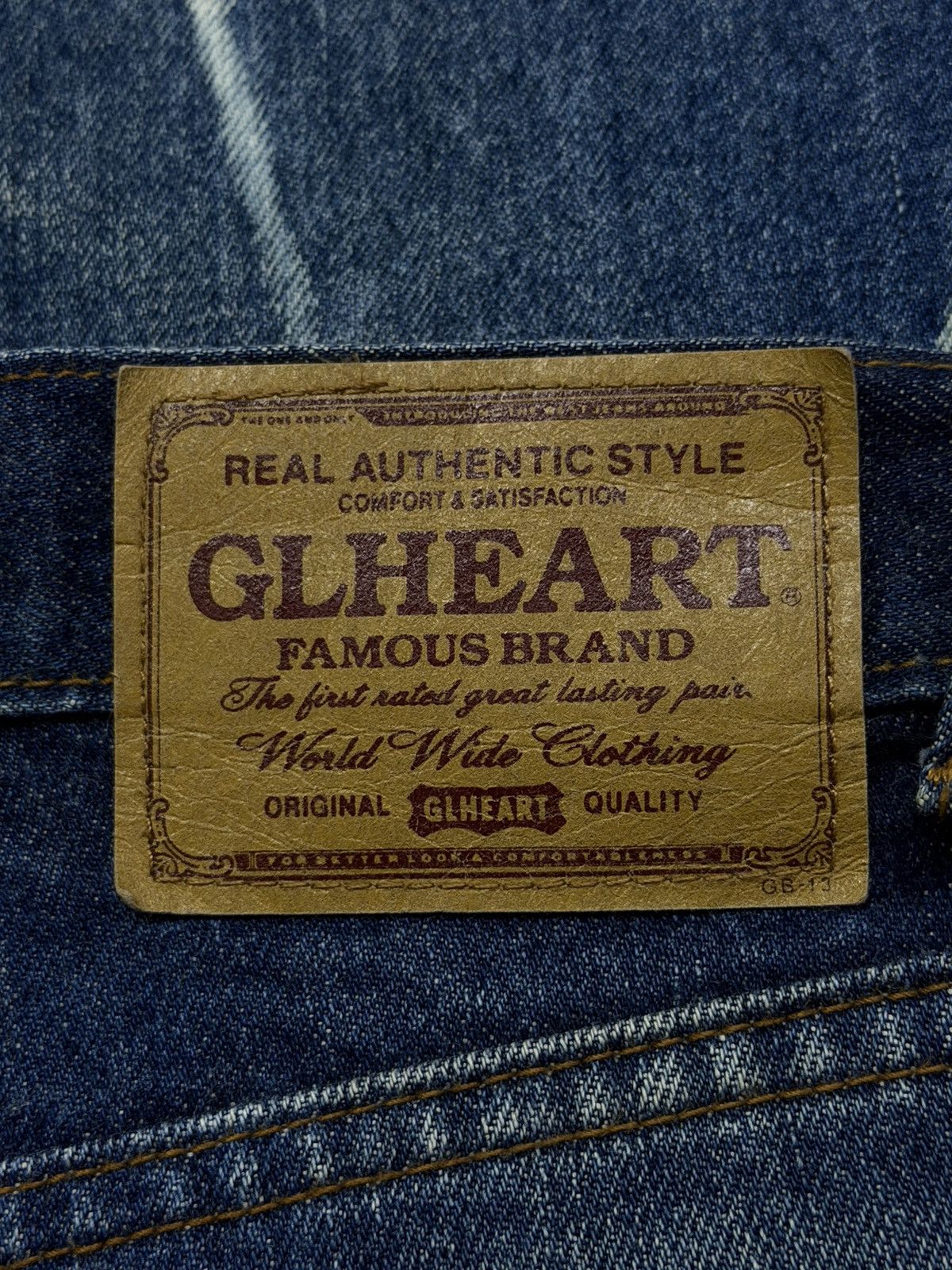 If Six Was Nine Vintage 00s GL Heart Japanese Archive Whisker Denim Jeans 28 Size US 28 / EU 44 - 13 Thumbnail