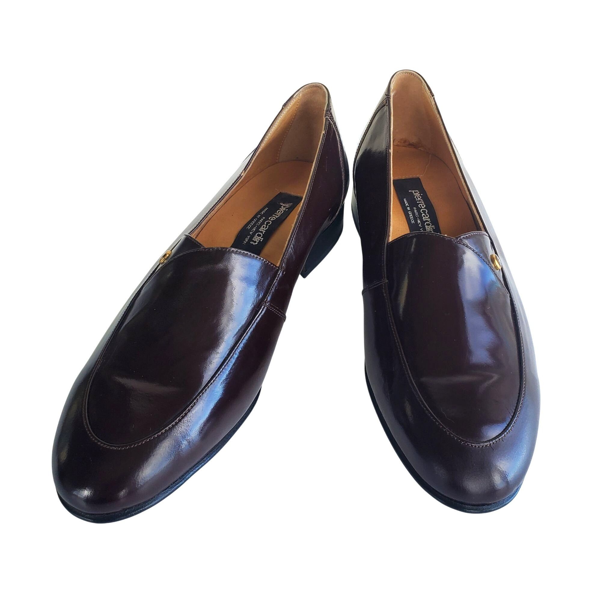 Pierre Cardin Pierre Cardin 70s Men Size 8 Brown Patent Leather Slip On Sh Size US 8 / EU 41 - 2 Thumbnail