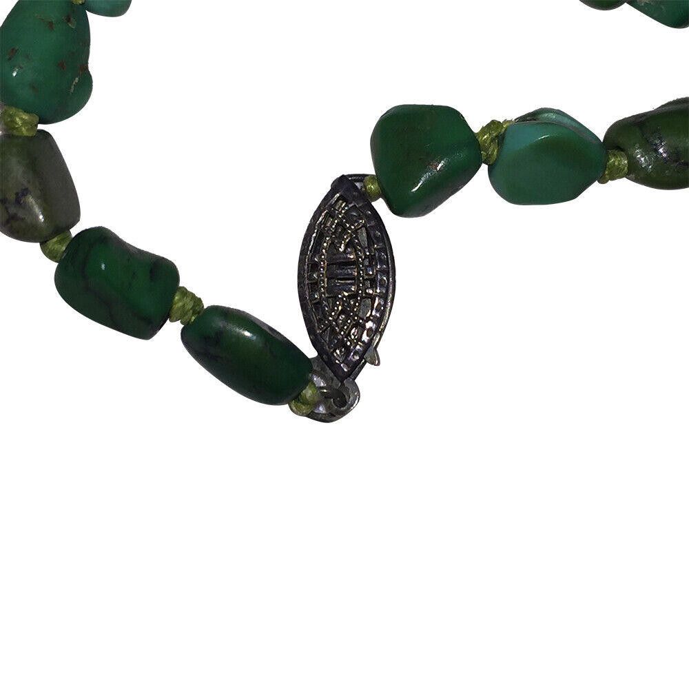 Designer Chinese Art Deco Turquoise Necklace & Bracelet Set Size ONE SIZE - 6 Thumbnail