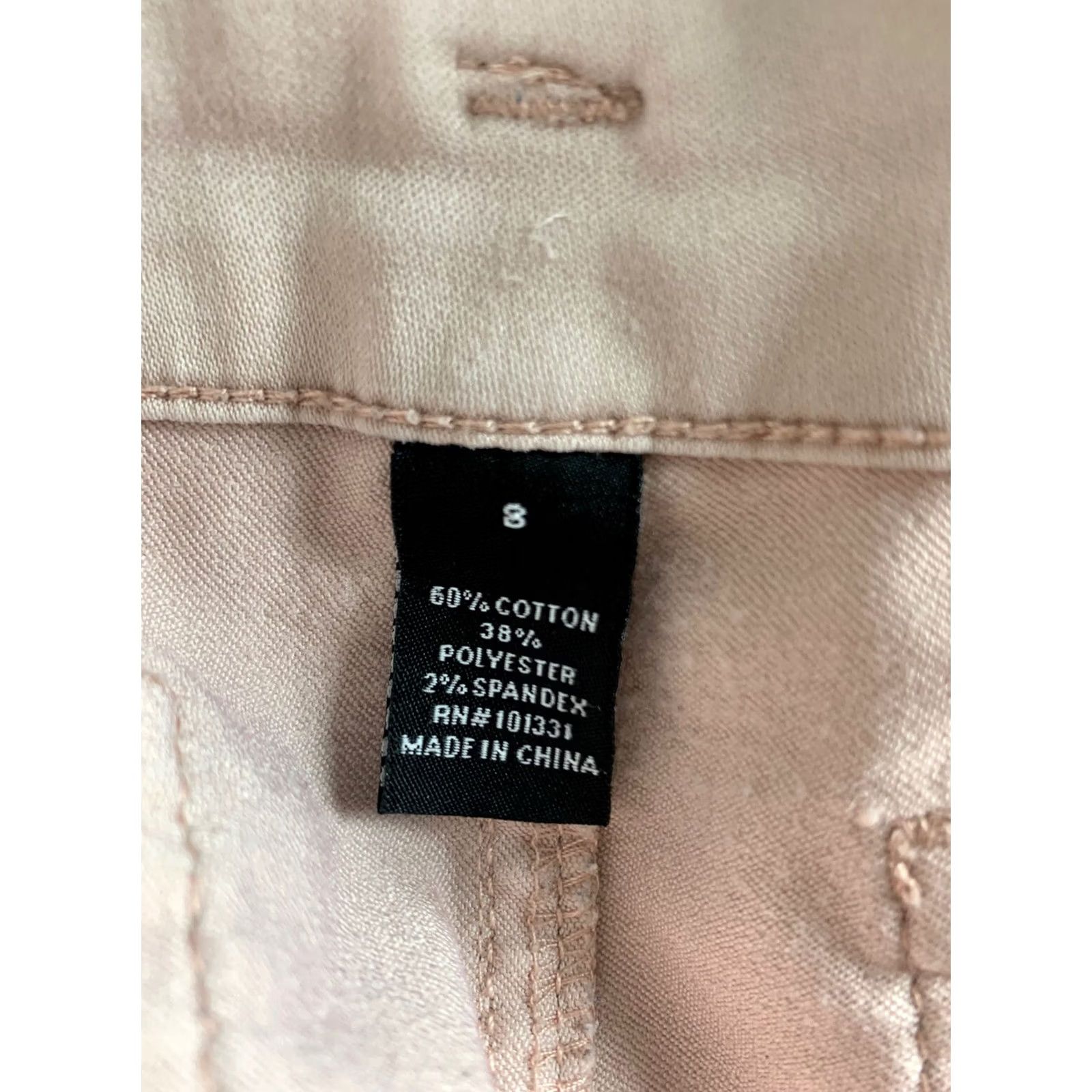 Pinko REFUGE JEANS WOMENS SIZE 8 PINK SKINNY 28X28 Denim Belt Loops Pockets Button Zipper Regular 28 in Inseam Size 30" / US 8 / IT 44 - 3 Thumbnail