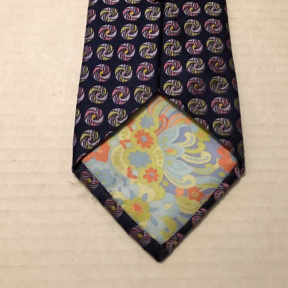 Ted Baker Ted Baker men's new navy 100%silk tie 3 1/2" X 60 1/4" Size ONE SIZE - 2 Thumbnail