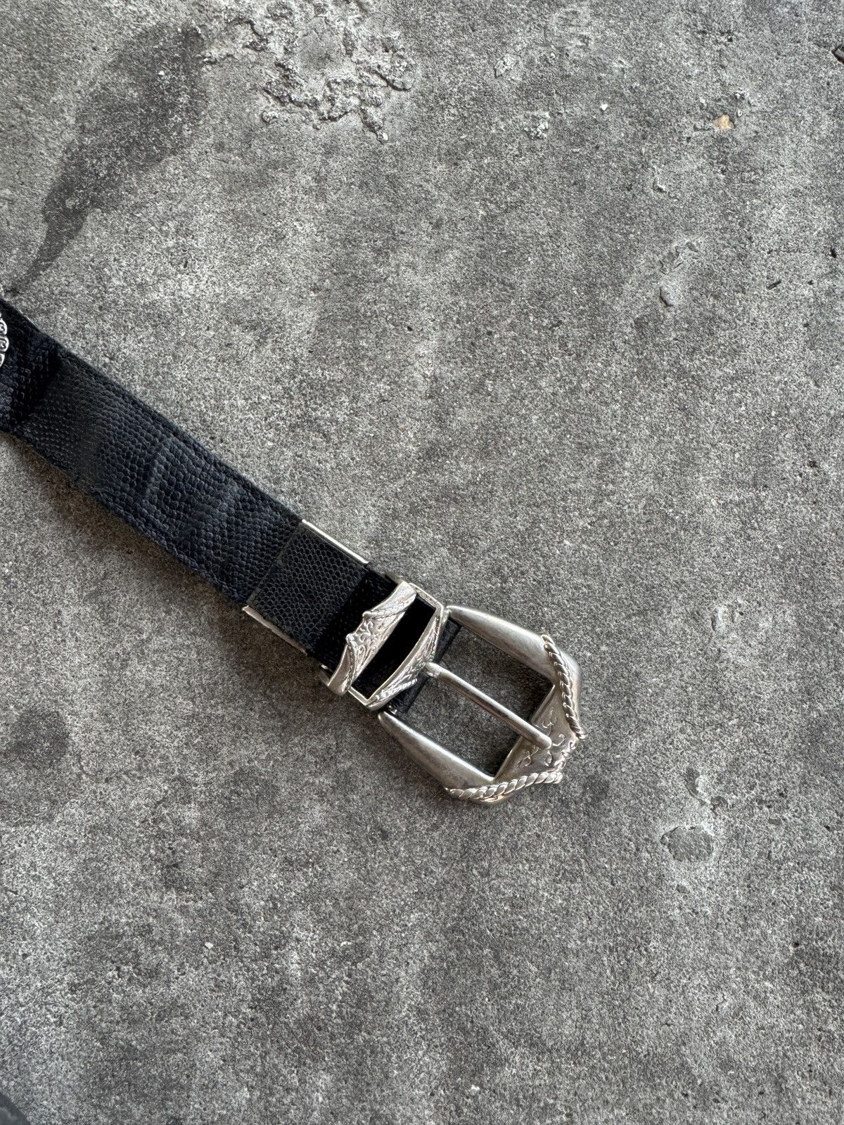 Japanese Brand Vintage Studded Leather Belt Size ONE SIZE - 2 Thumbnail