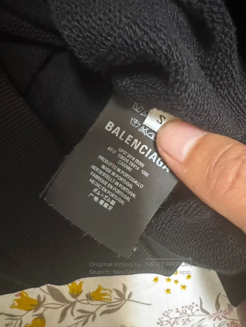 Balenciaga Balenciaga Hooded Sweatshirt, Men's Size S Size US S / EU 44-46 / 1 - 4 Thumbnail