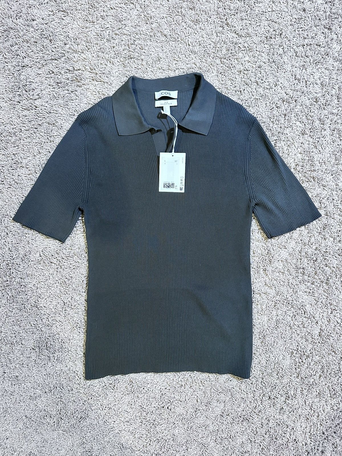 Cos COS Slim Fit Ribbed Polo Size US S / EU 44-46 / 1 - 4 Thumbnail