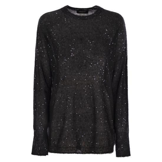 Fabiana Filippi FABIANA FILIPPI Women Sweater MAD265F081 BLACK Size S / US 4 / IT 40 - 1 Thumbnail