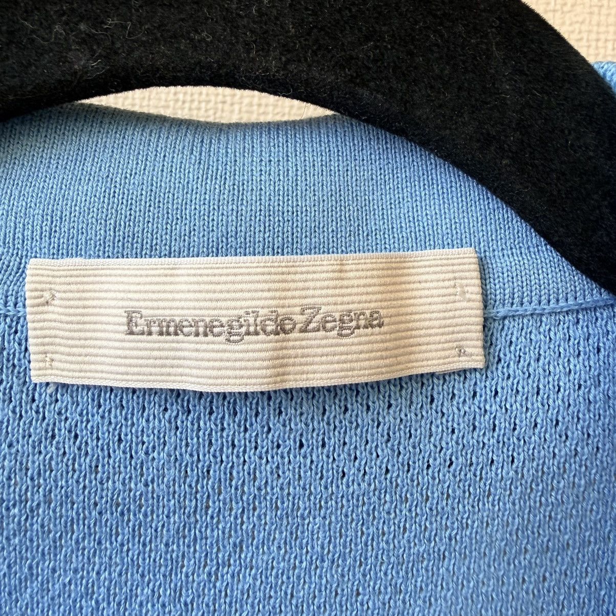 Ermenegildo Zegna Ermenegildo Zegna Knit Polo Sweater Blue Italy Sz 56 XXL Size US XL / EU 56 / 4 - 9 Thumbnail
