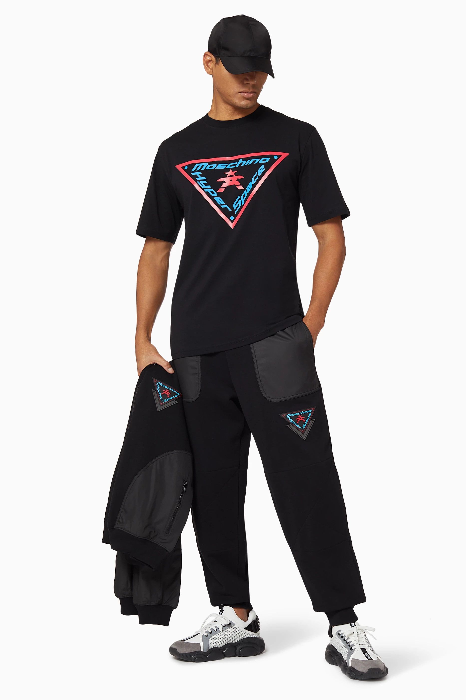 Moschino o1y0225 Logo T-Shirt in Black Size US S / EU 44-46 / 1 - 5 Thumbnail