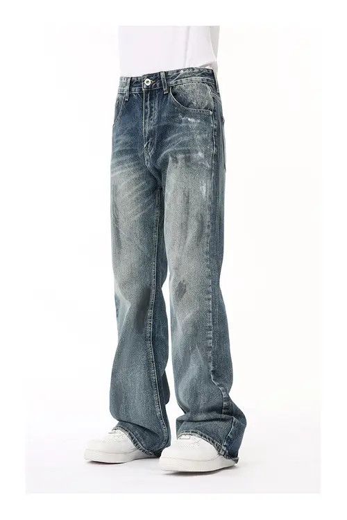 VIBE American retro distressed gradient flared casual jeans Size US 32 / EU 48 - 5 Thumbnail