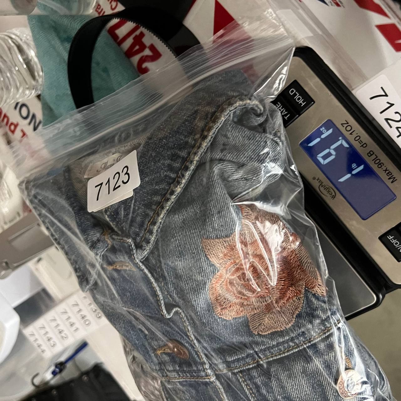 Mavi Mavi Small Printed Cropped Fit Mid Stretchable Denim Jacket Size S / US 4 / IT 40 - 8 Thumbnail