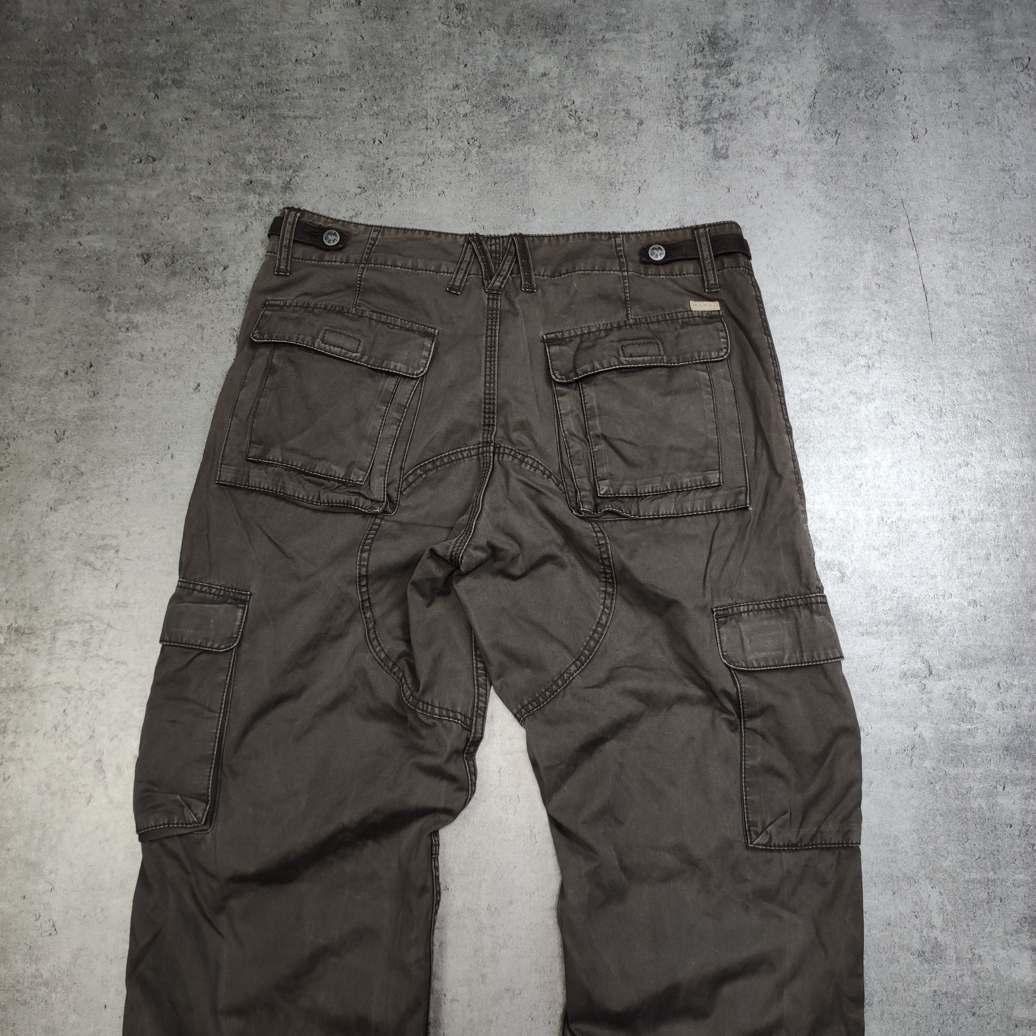 Mambo RARE Mambo Australia Washed Brown Baggy Logo Cargo Pants Size US 34 / EU 50 - 10 Thumbnail