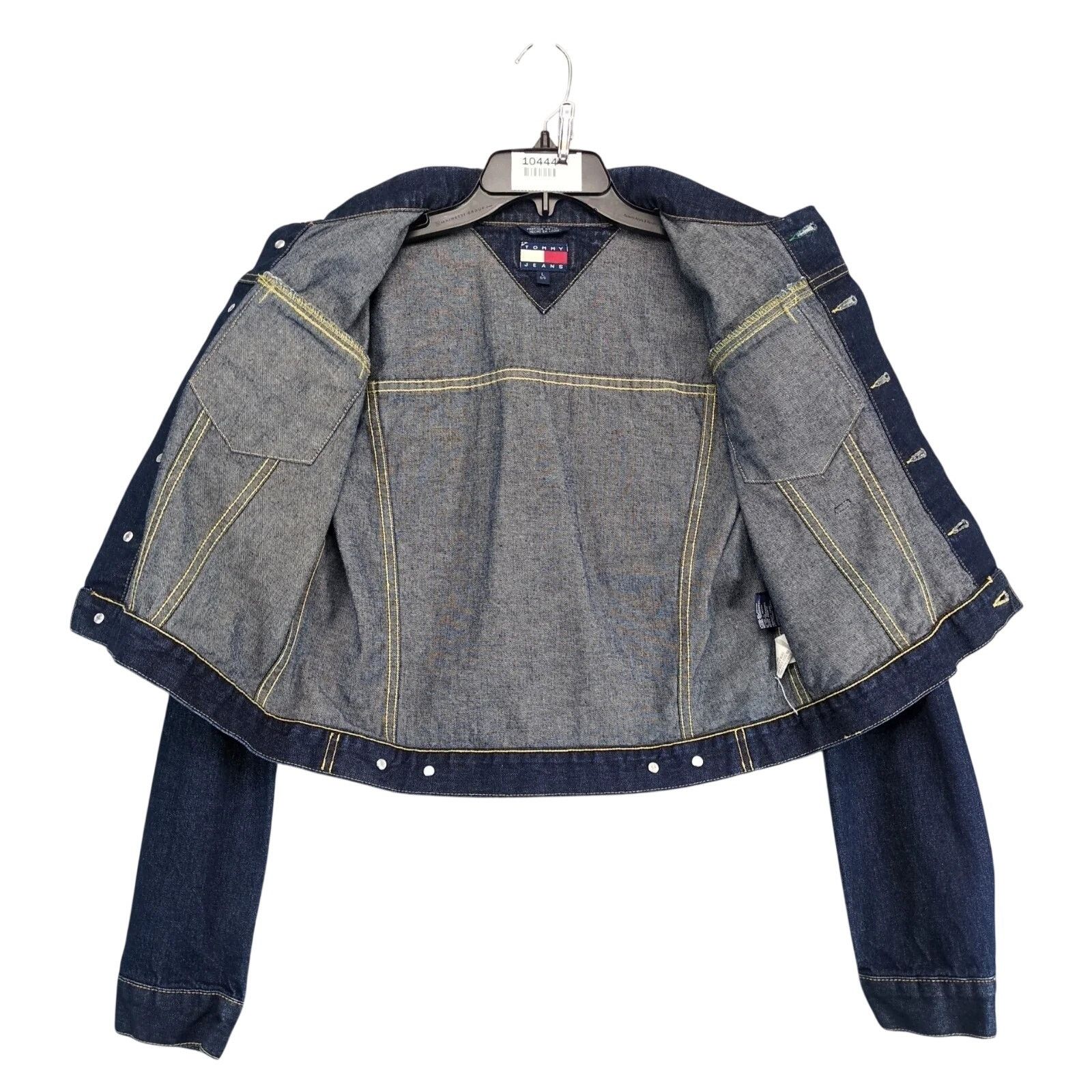 Tommy Hilfiger Vintage Y2K Tommy Hilfiger Jean Jacket Womens L Denim Dark Size L / US 10 / IT 46 - 3 Thumbnail